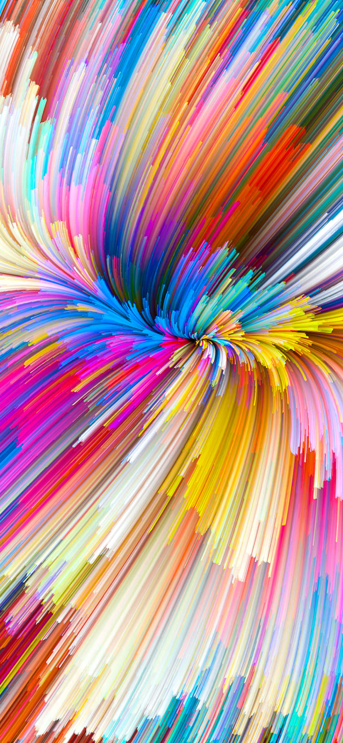 rainbow, iPhone, vibrant streaks, Full HD Phone Wallpaper