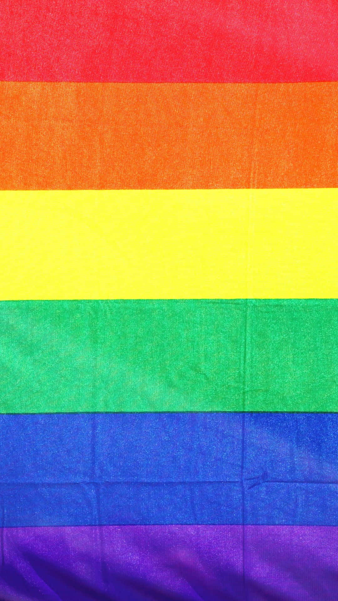 rainbow flag, rainbow, textured fabric folds, Full HD Phone Wallpaper