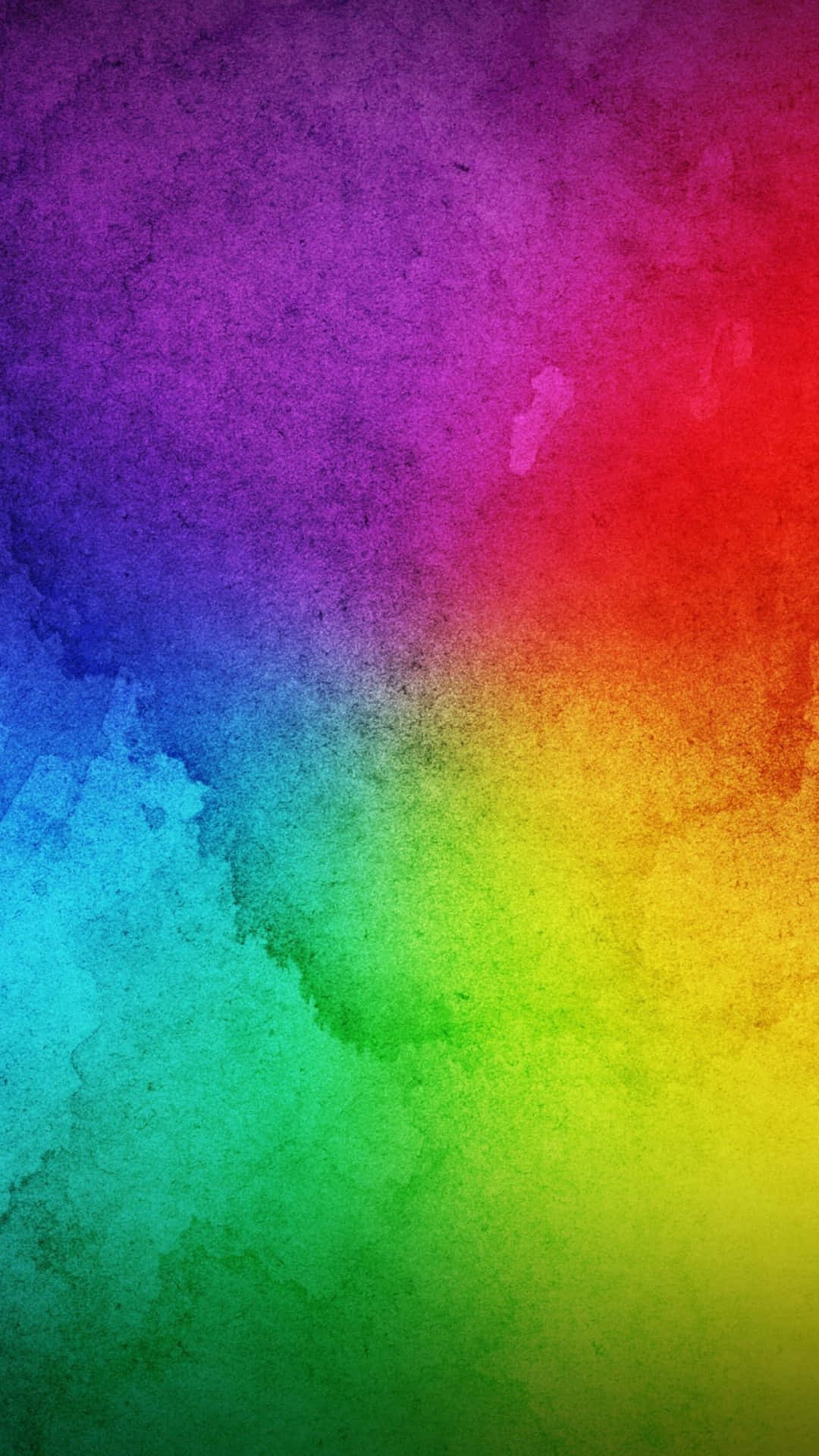 iPhone X, vibrant rainbow hues, textured watercolor gradient, Full HD Phone Wallpaper