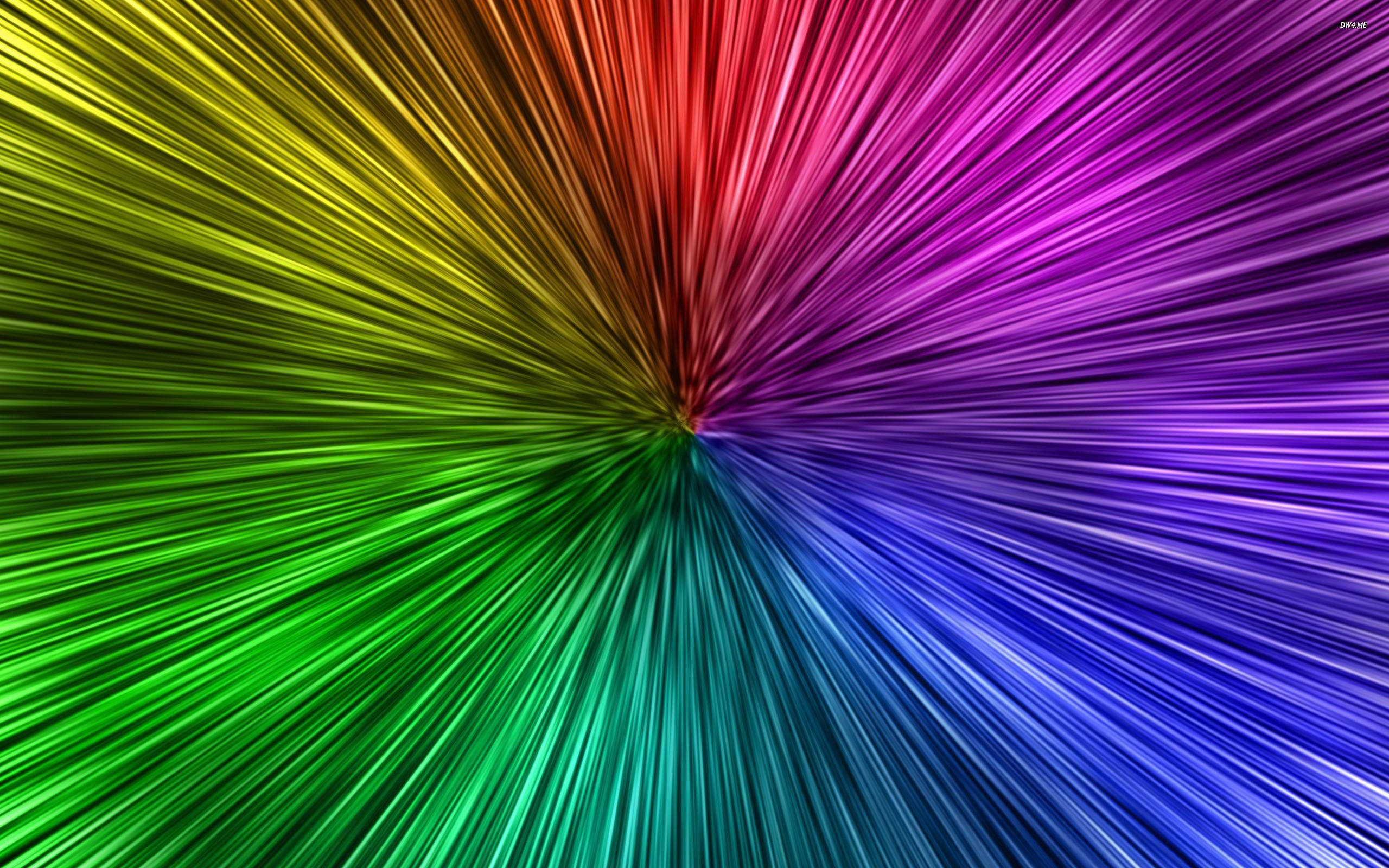 neon streaks, rainbow background, vibrant rainbow rays, 2K Desktop Wallpaper