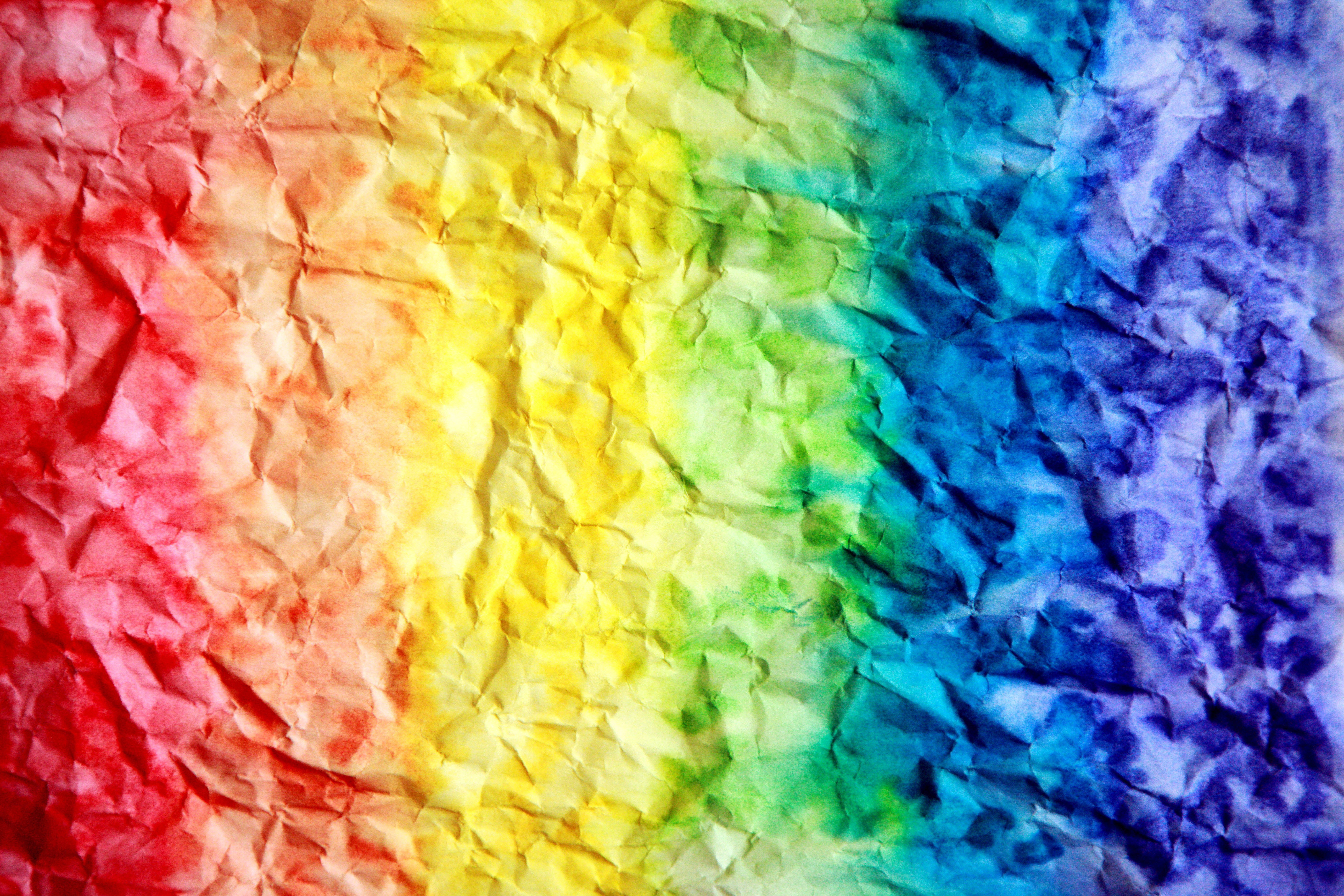 rainbow, crumpled paper, vibrant rainbow hues, 5K Desktop Wallpaper
