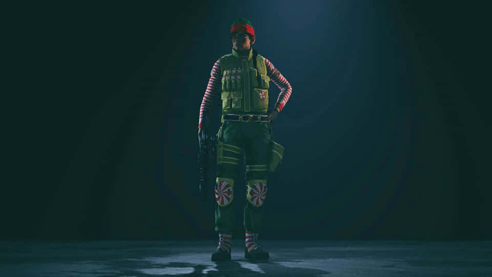 Rainbow Six Siege, Ash, festive green, SD Desktop Wallpaper