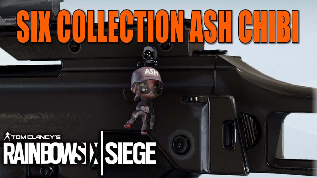 Rainbow Six Siege, Ash, chibi-style, HD Desktop Wallpaper
