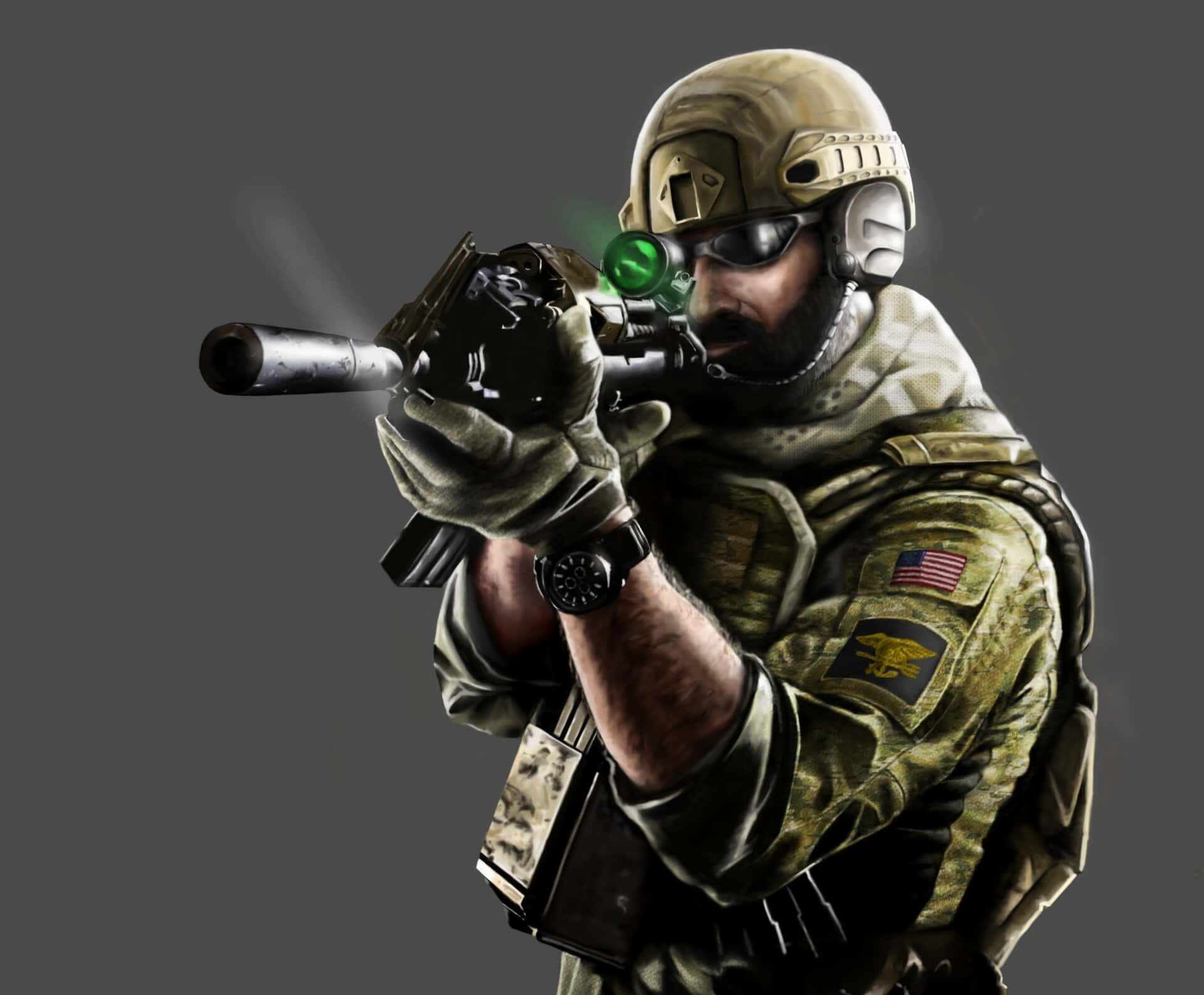 Rainbow Six Siege, Blackbeard, camouflage gear, Full HD Desktop Wallpaper