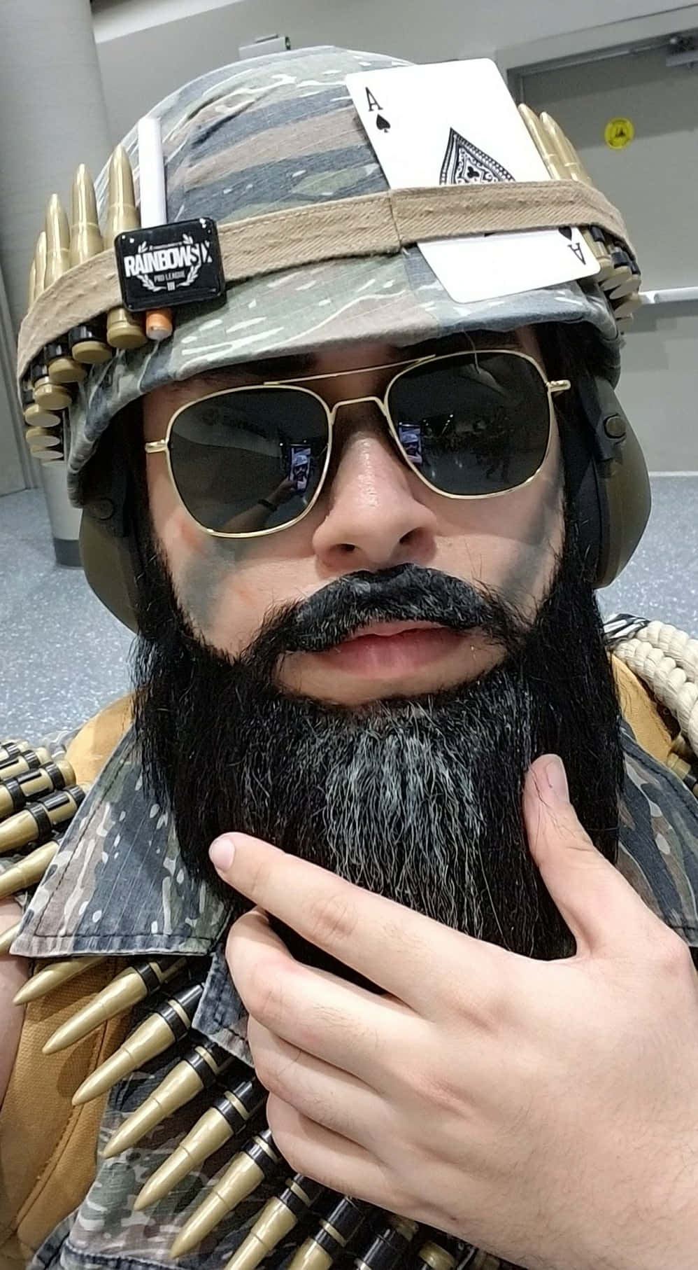 Blackbeard, Rainbow Six Siege, camouflage helmet, HD Phone Wallpaper