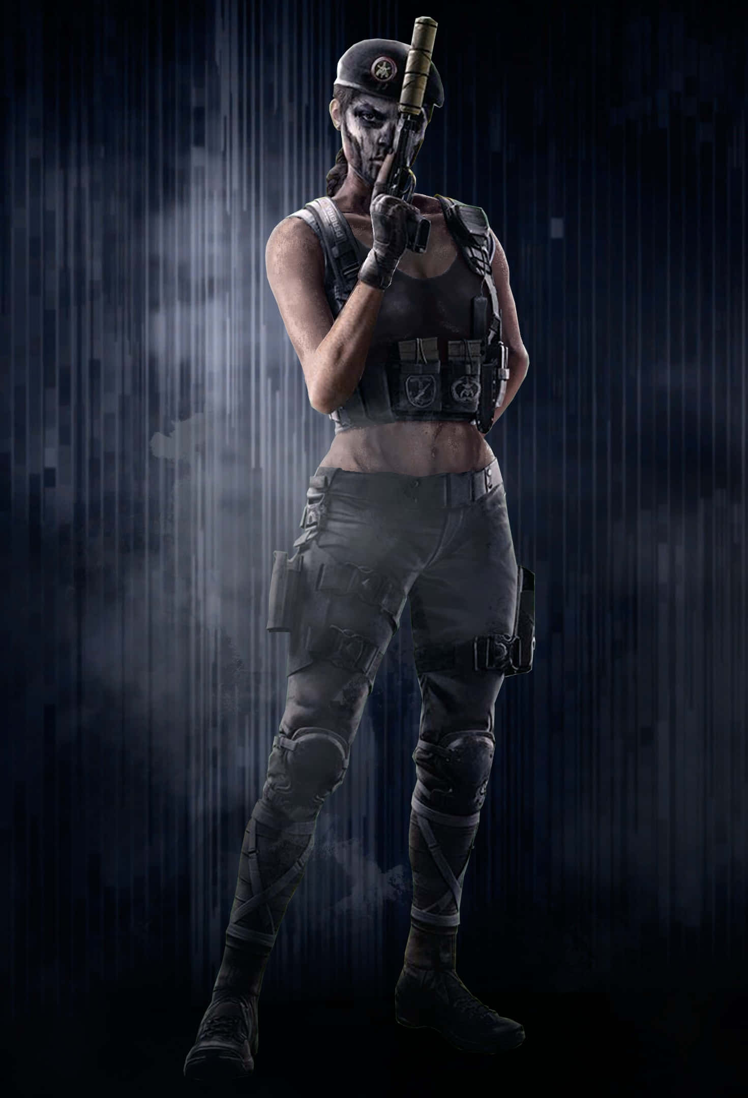 Rainbow Six Siege, Caveira, skull makeup, Full HD Phone Wallpaper