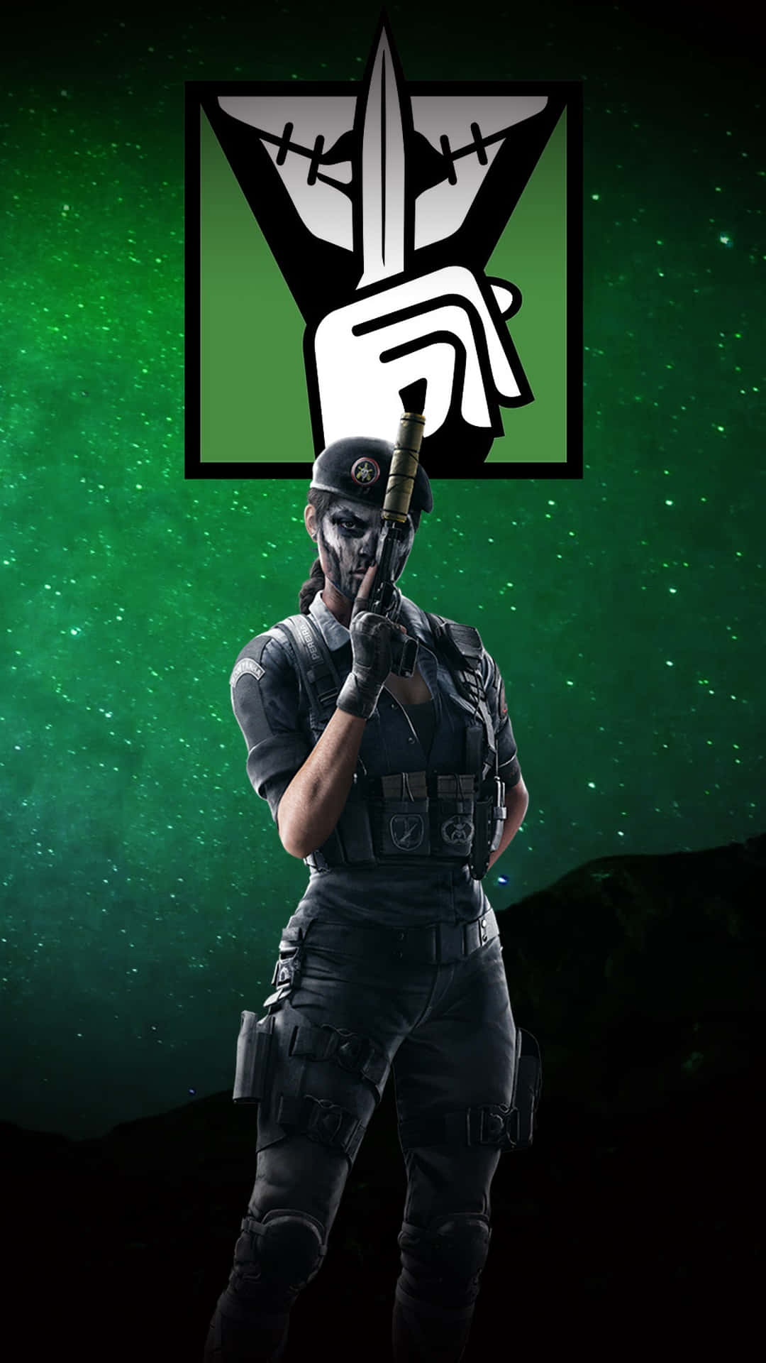 Caveira, Rainbow Six Siege, tactical gear, Full HD Phone Wallpaper