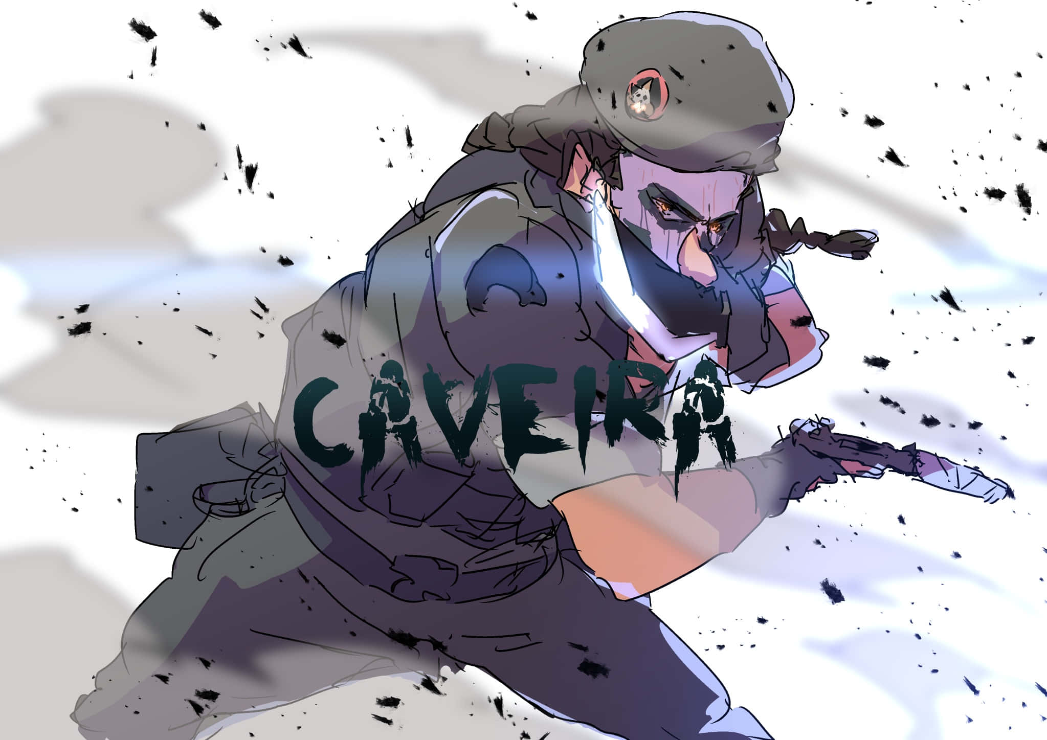 Rainbow Six Siege, Caveira, anime-style, Full HD Desktop Wallpaper