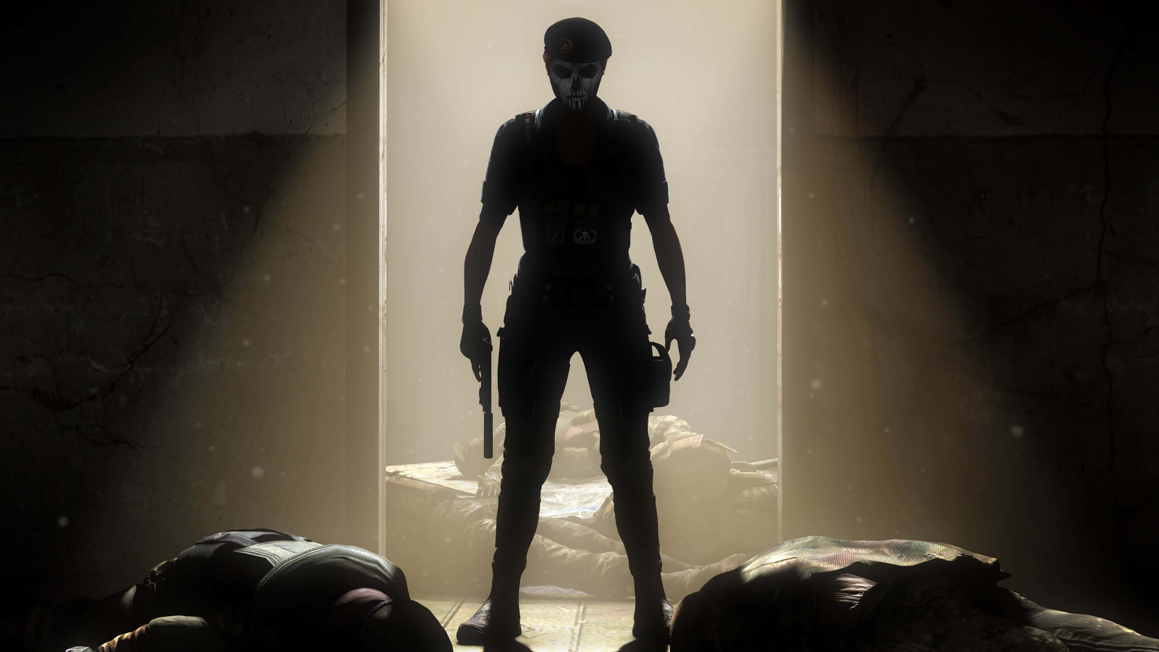Rainbow Six Siege, Caveira, skeletal-faced soldier, 4K Desktop Wallpaper