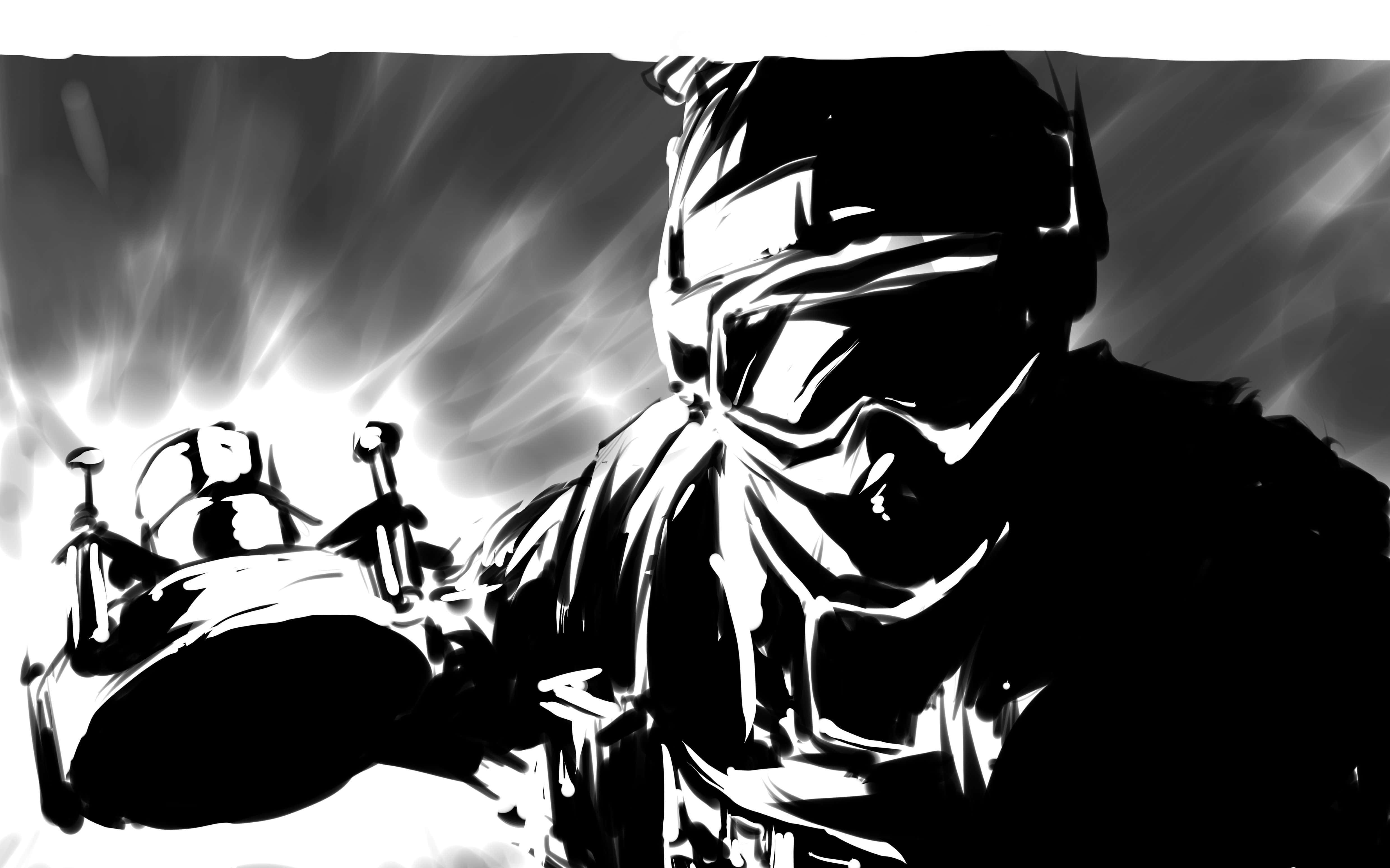 Rainbow Six Siege Fuze, masked warrior, two swords, 4K Desktop Wallpaper