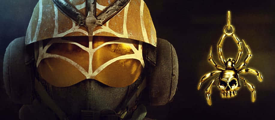 Rainbow Six Siege, Jager, golden skull spider pendant, SD Desktop Wallpaper