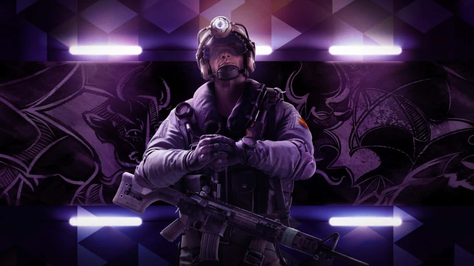 Rainbow Six Siege, Maverick, glowing purple lights, HD Desktop Wallpaper