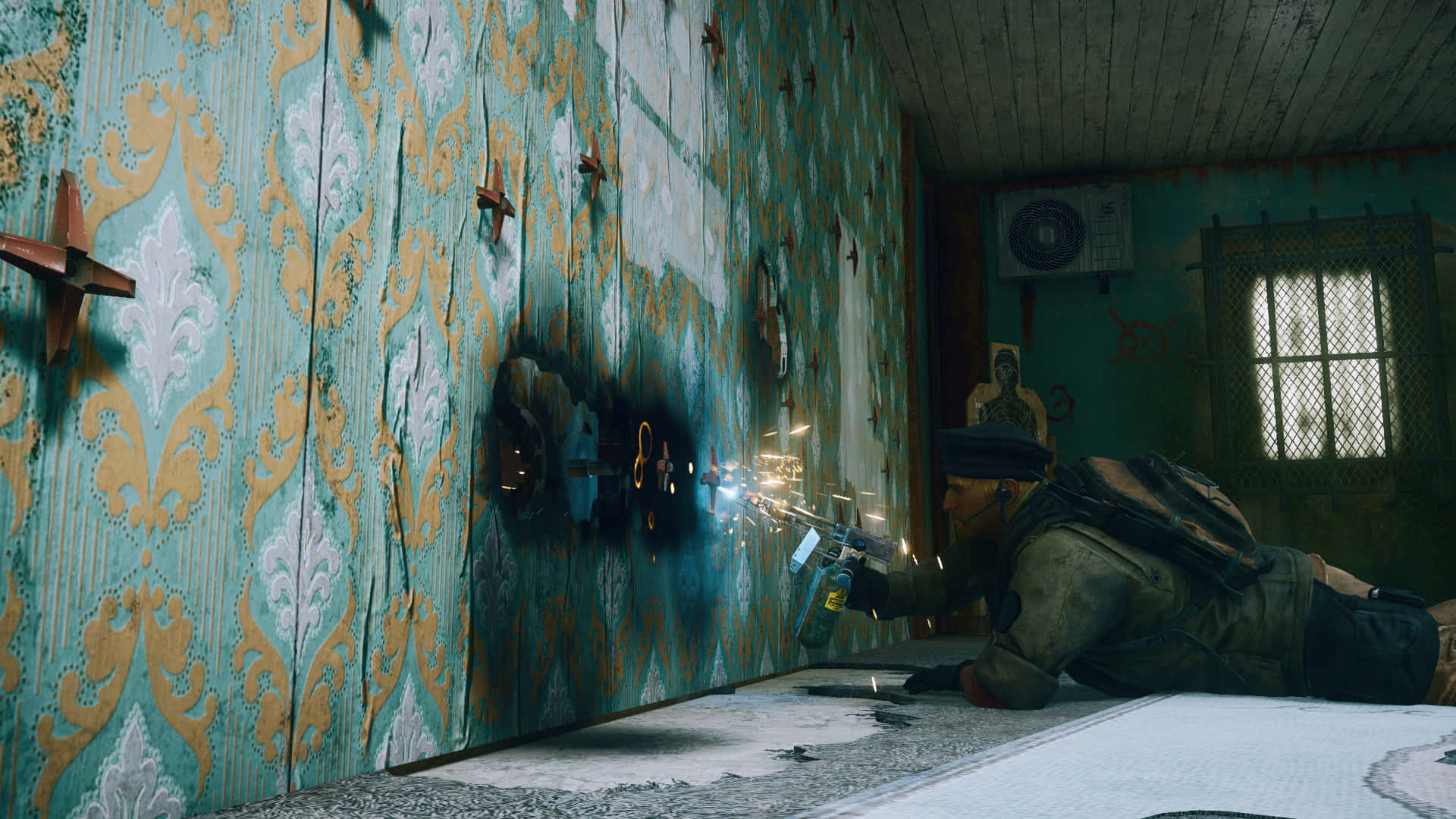 Rainbow Six Siege, Maverick, dilapidated room, Full HD Desktop Wallpaper