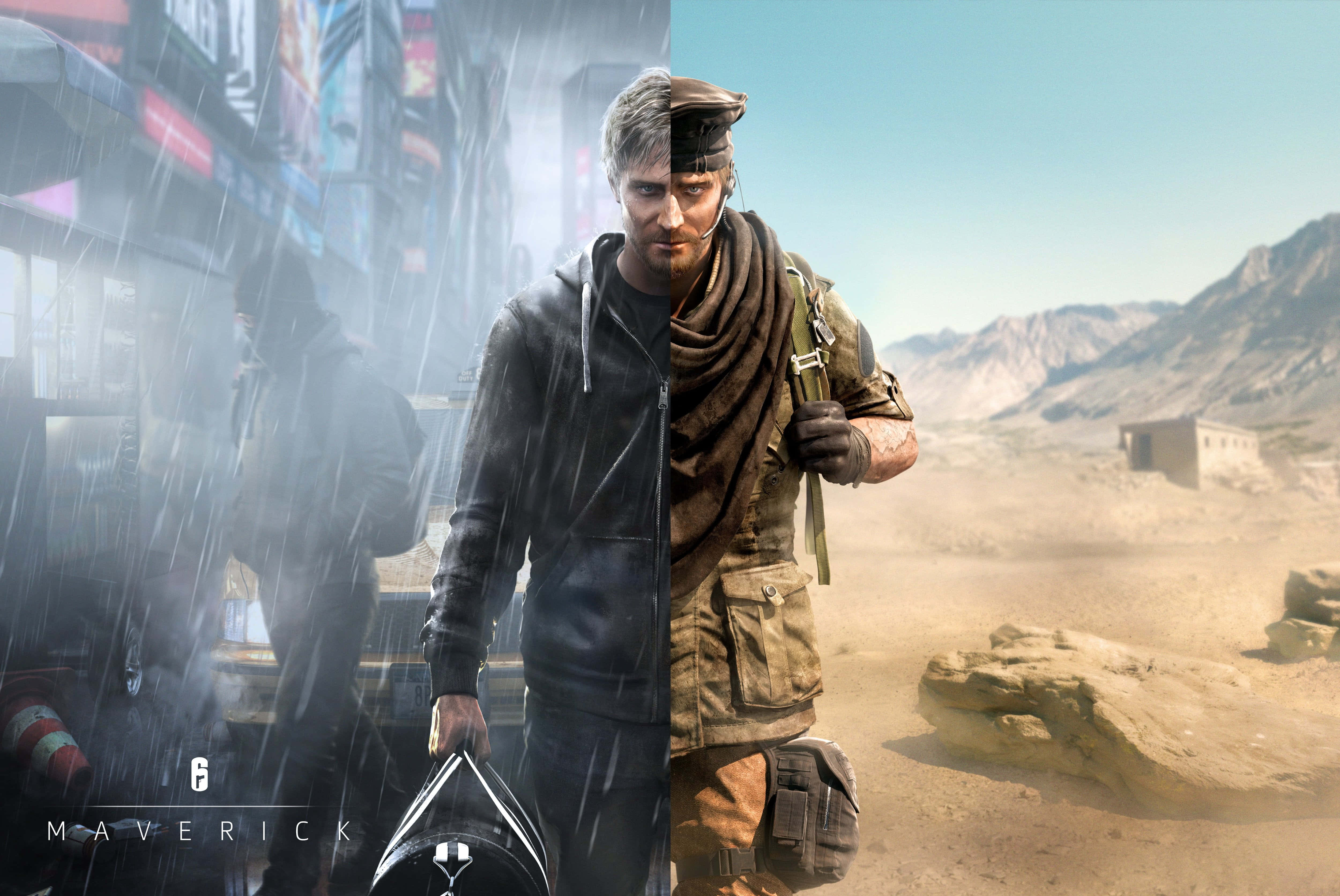 Rainbow Six Siege, Maverick, urban rain, 4K Desktop Wallpaper