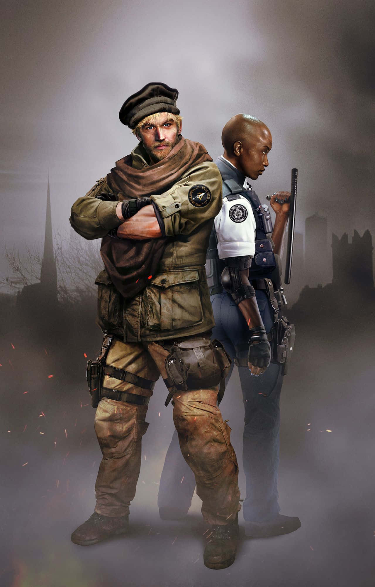 Rainbow Six Siege, Maverick, smoky urban ruin, Full HD Phone Wallpaper