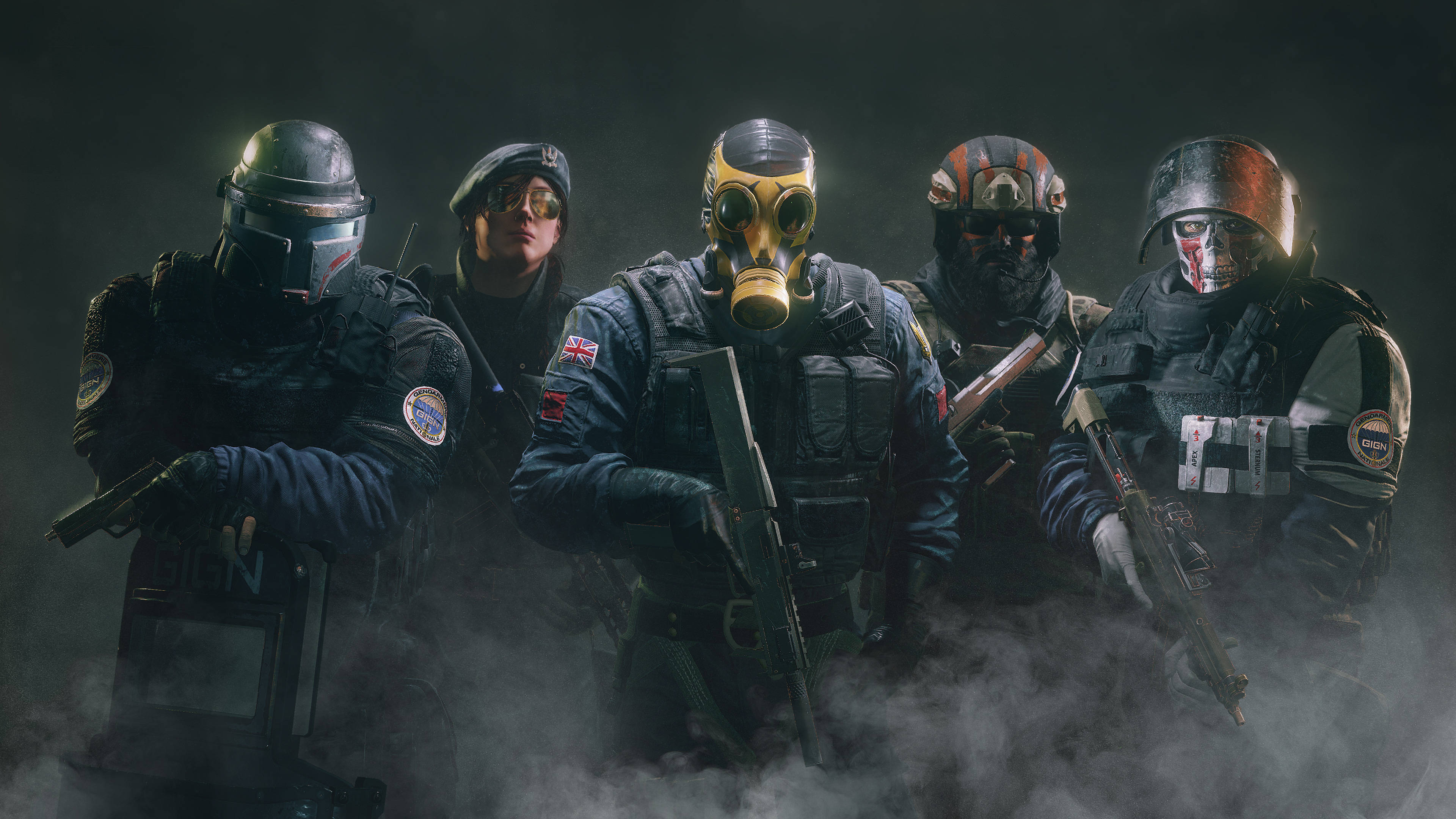 Rainbow Six Siege, tactical operatives, dark gear, 4K Desktop Wallpaper