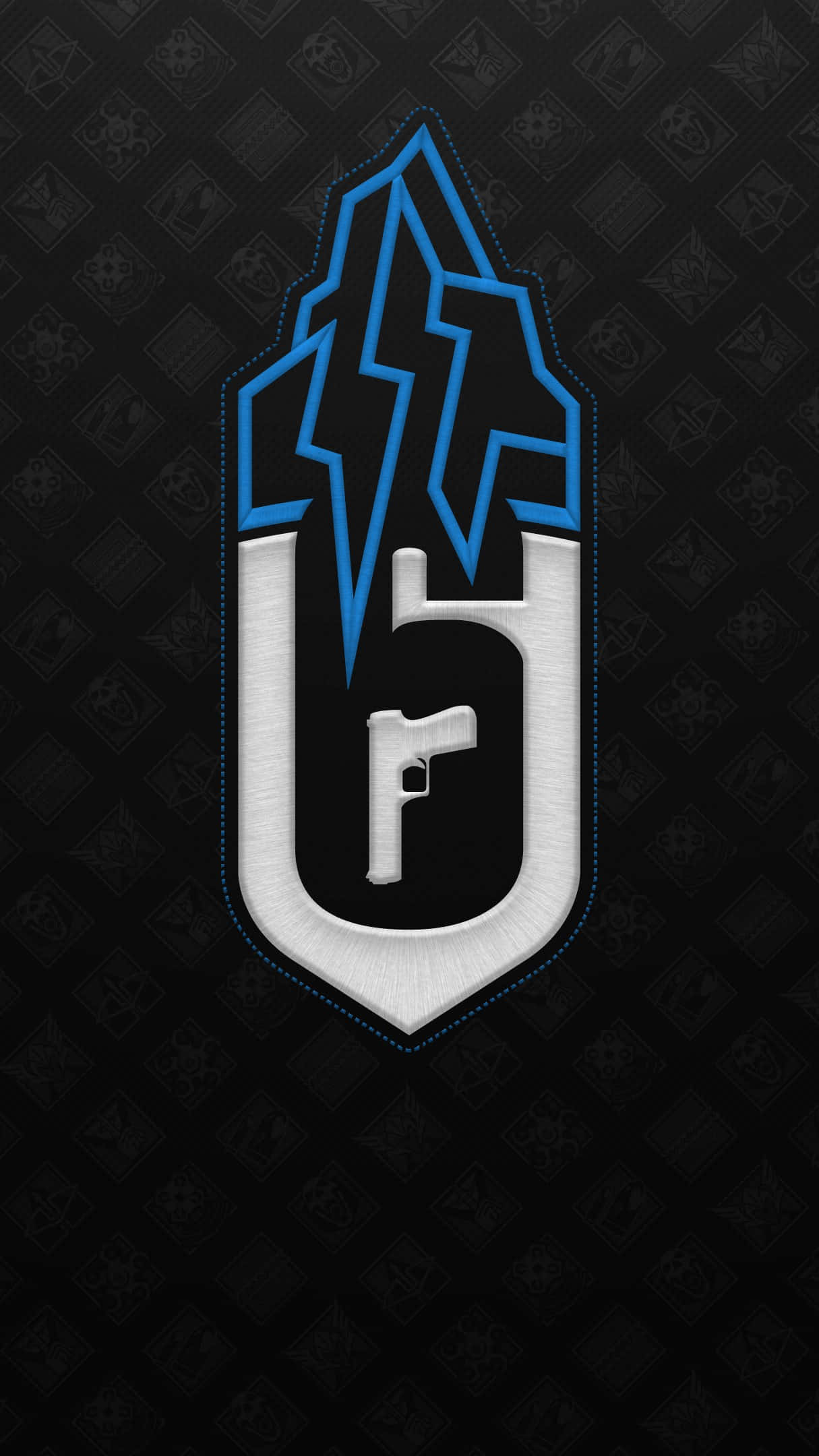 Rainbow Six Siege, blue, silver, Full HD Phone Wallpaper