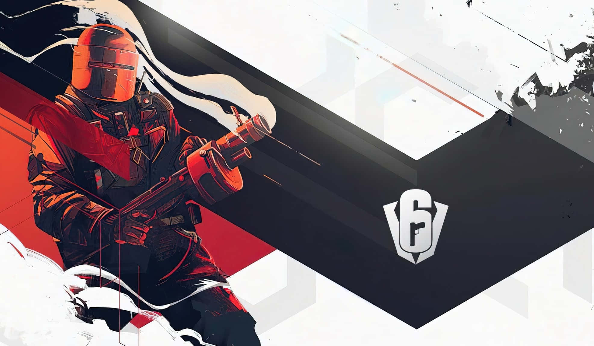 Rainbow Six Siege, red helmet, red armor, Full HD Desktop Wallpaper