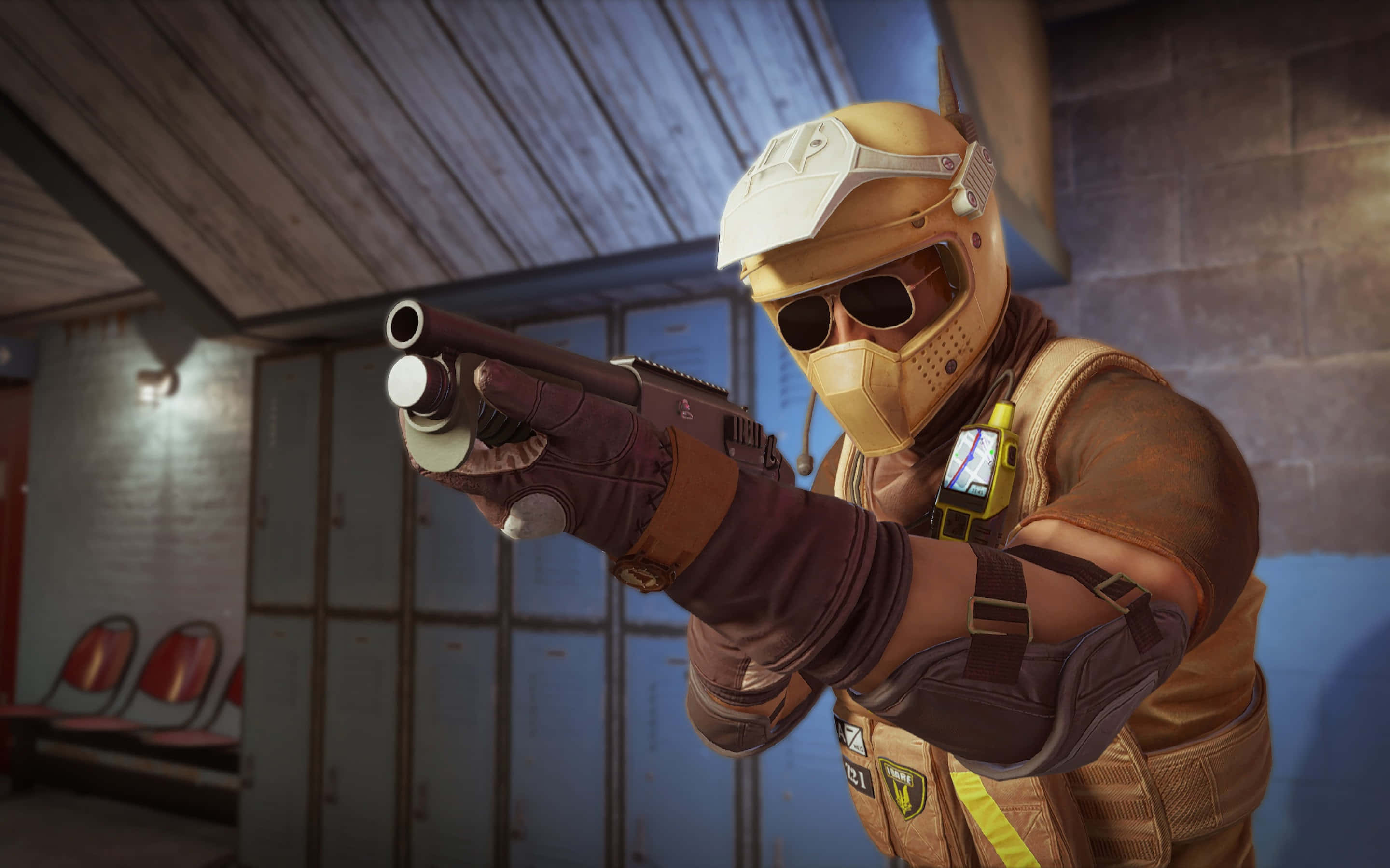 Rainbow Six Siege, Mozzie, tan gear, 2K Desktop Wallpaper