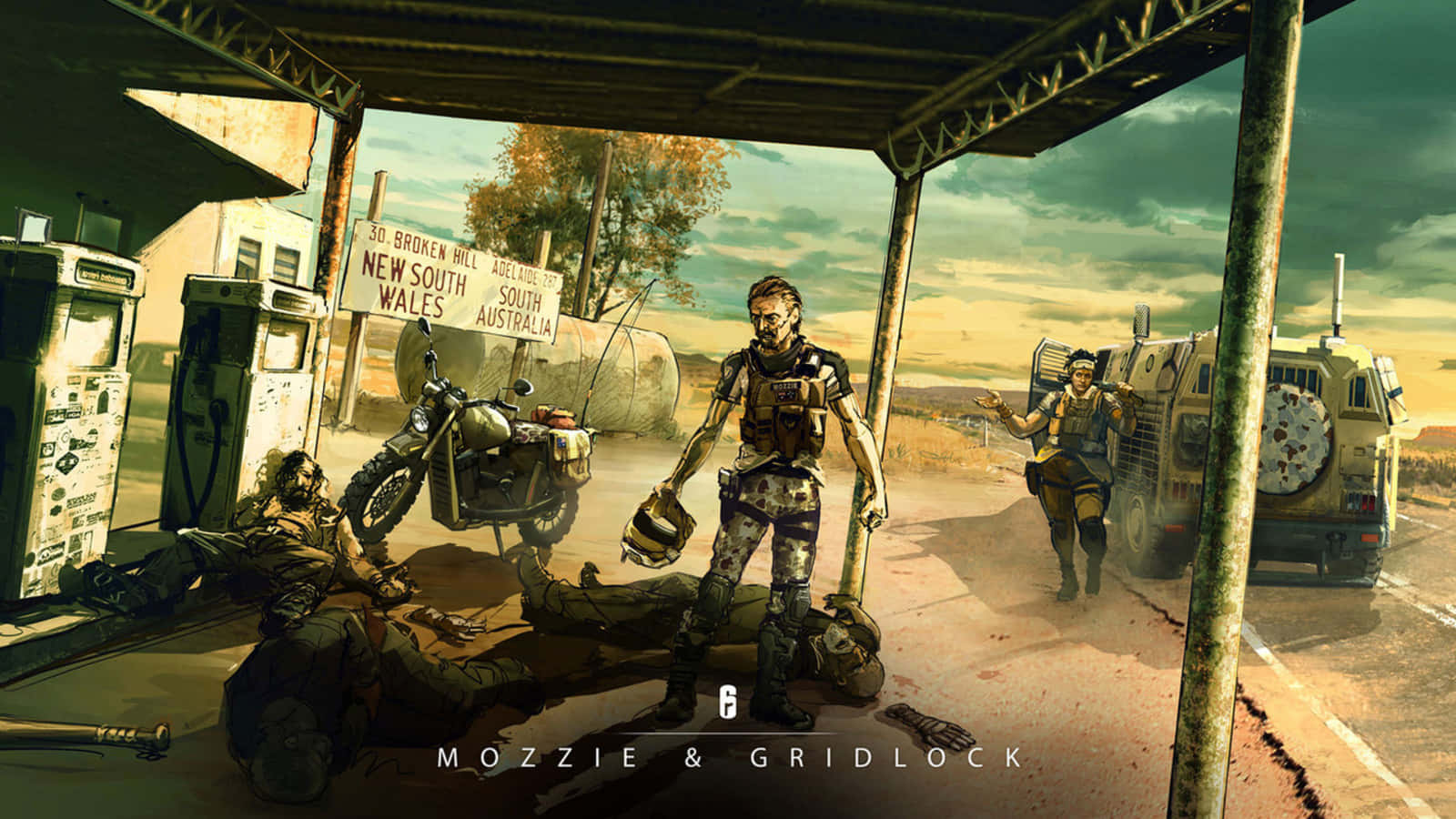 Rainbow Six Siege, Mozzie, motorcycle, HD Desktop Wallpaper