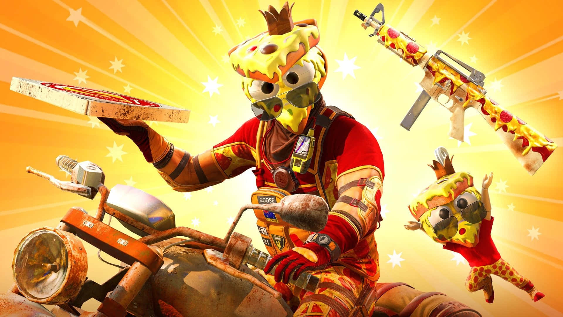 Rainbow Six Siege Mozzie, red suit, rusty motorcycle, Full HD Desktop Wallpaper