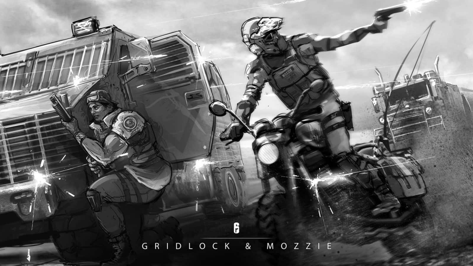 Rainbow Six Siege, Mozzie, motorcycle, HD Desktop Wallpaper