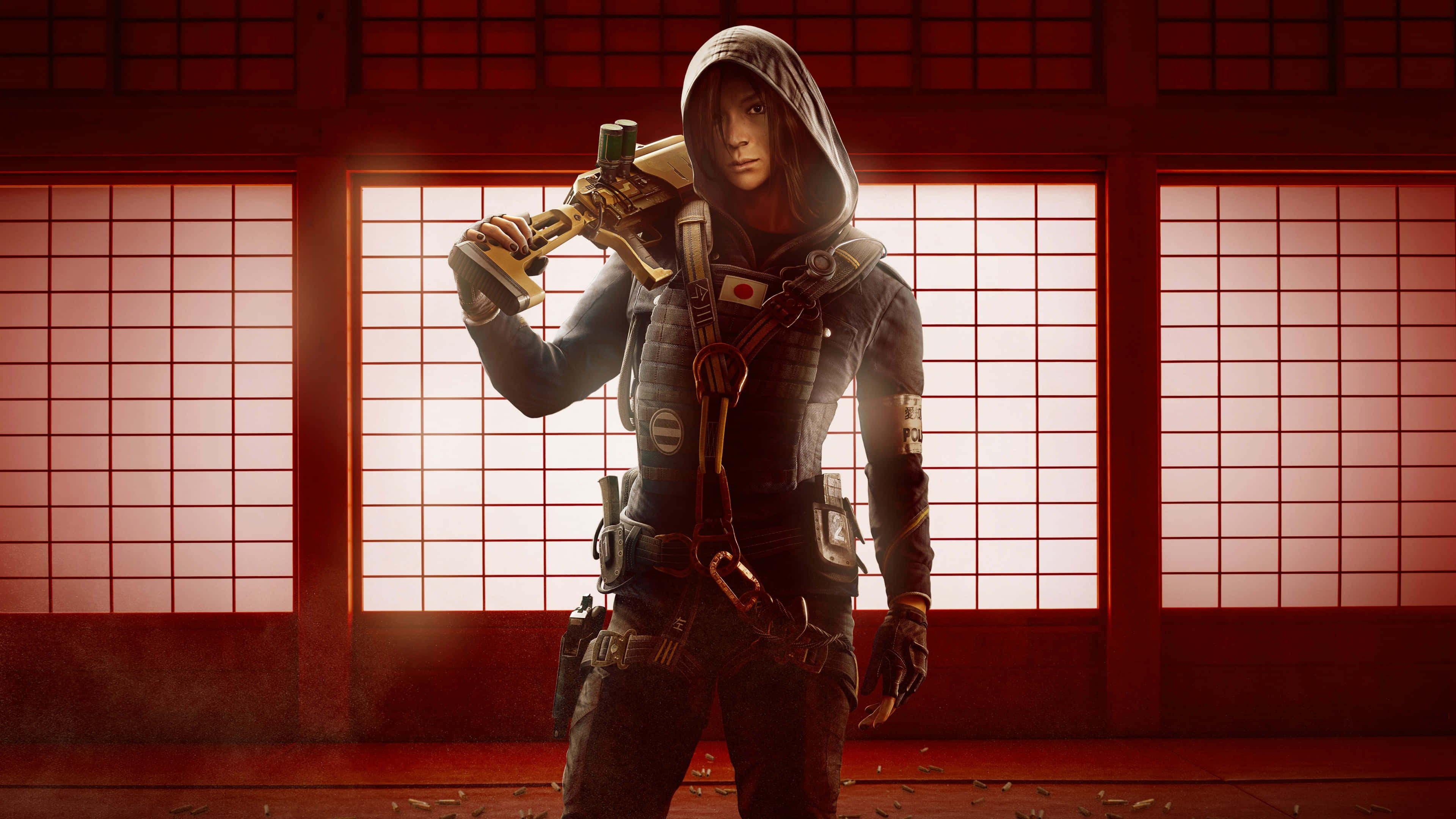 Rainbow Six Siege Operators, hooded female soldier, rifle, 4K Desktop Wallpaper