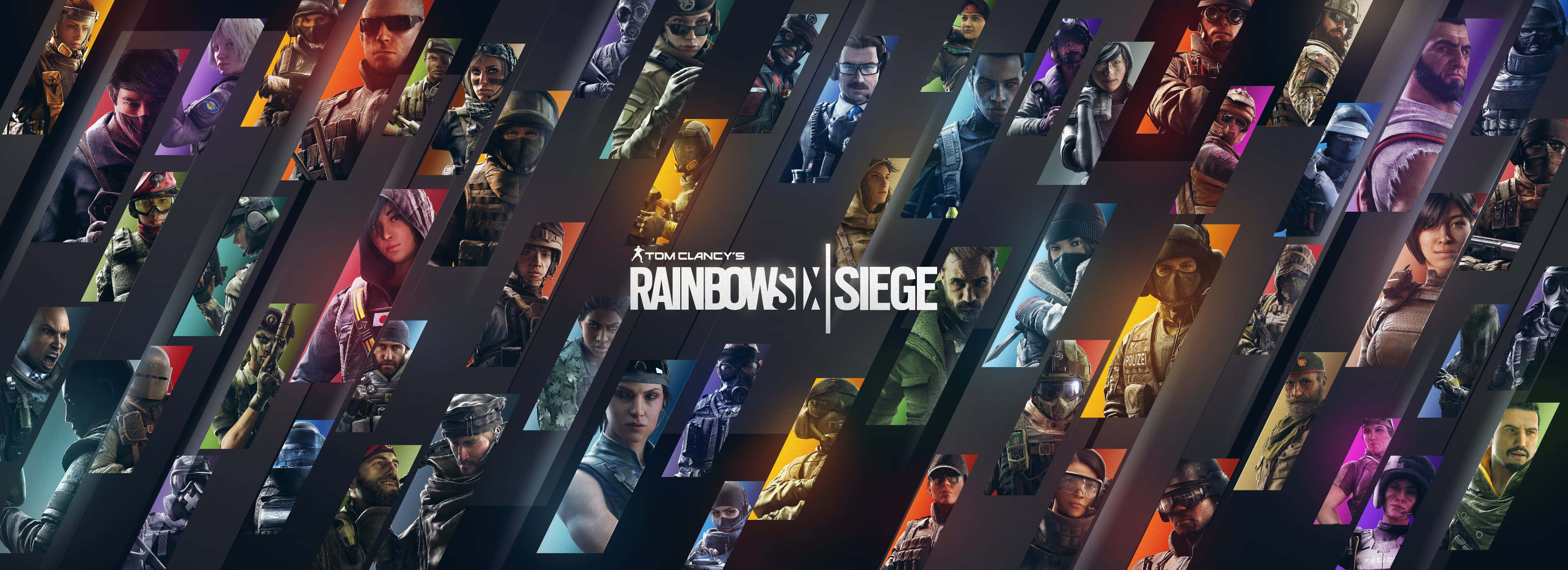 Rainbow Six Siege, operators, game logo, 4K Desktop Wallpaper