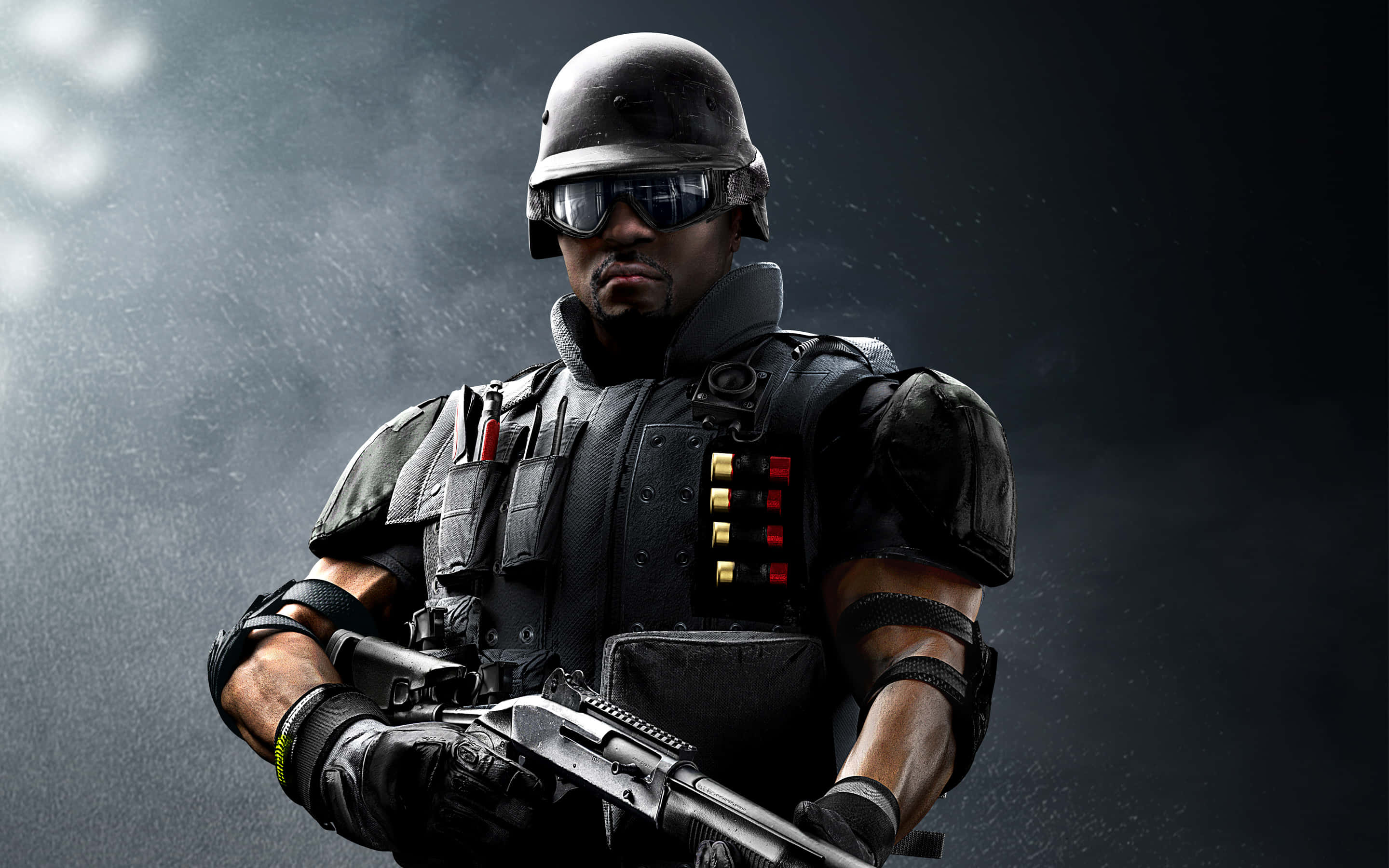 Rainbow Six Siege Operators, tactical gear, rifle, 2K Desktop Wallpaper