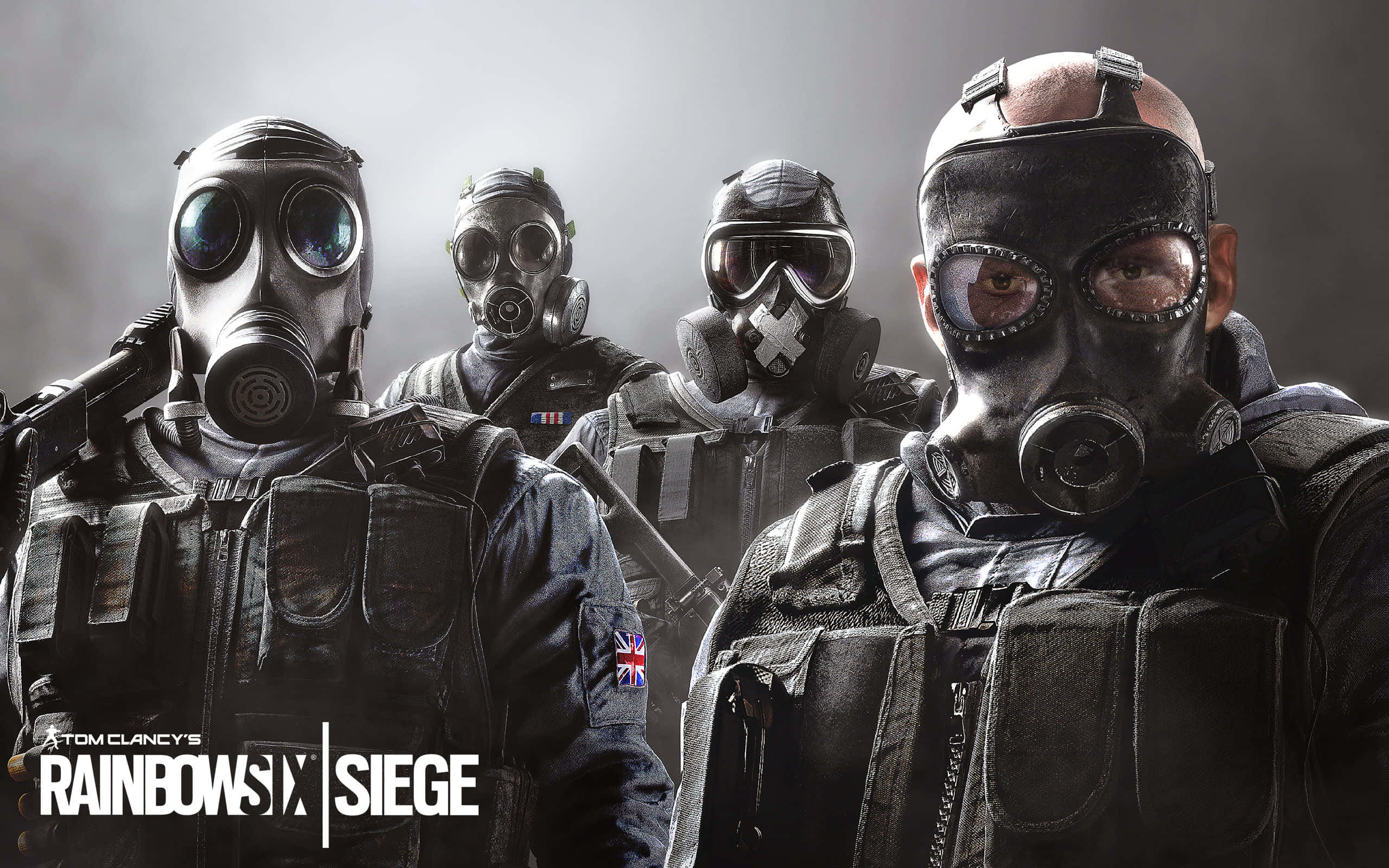 Rainbow Six Siege Operators, gas masks, combat gear, 2K Desktop Wallpaper
