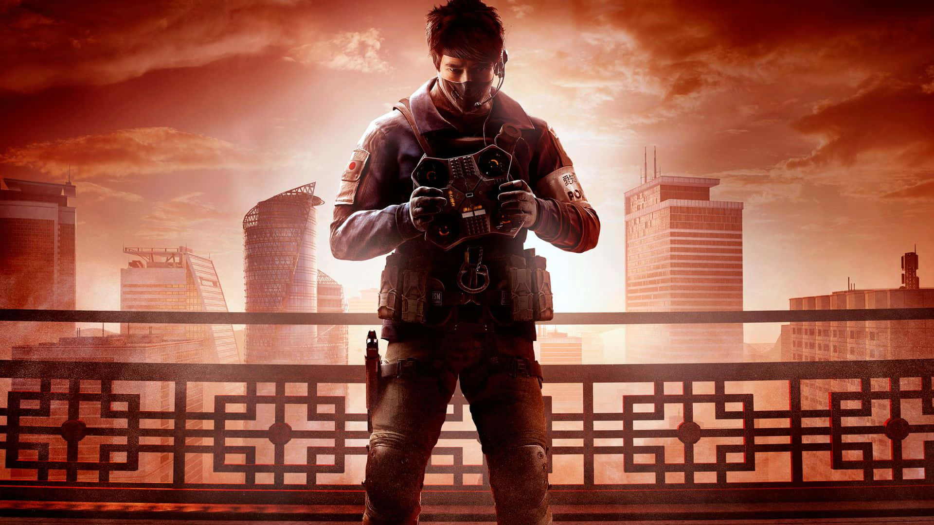 Rainbow Six Siege Operators, tactical gear, balcony, Full HD Desktop Wallpaper