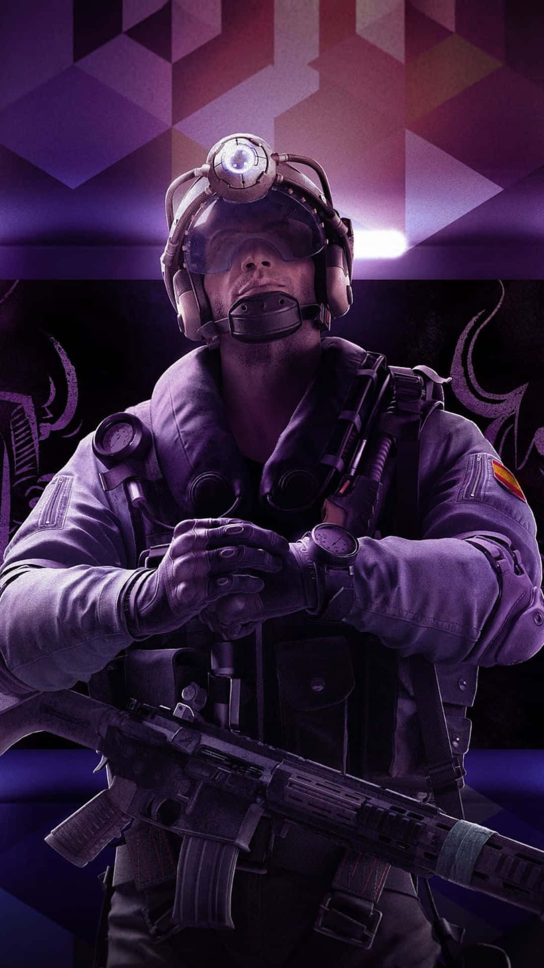 Rainbow Six Siege Operators, tactical gear, glowing headlamp, Full HD Phone Wallpaper