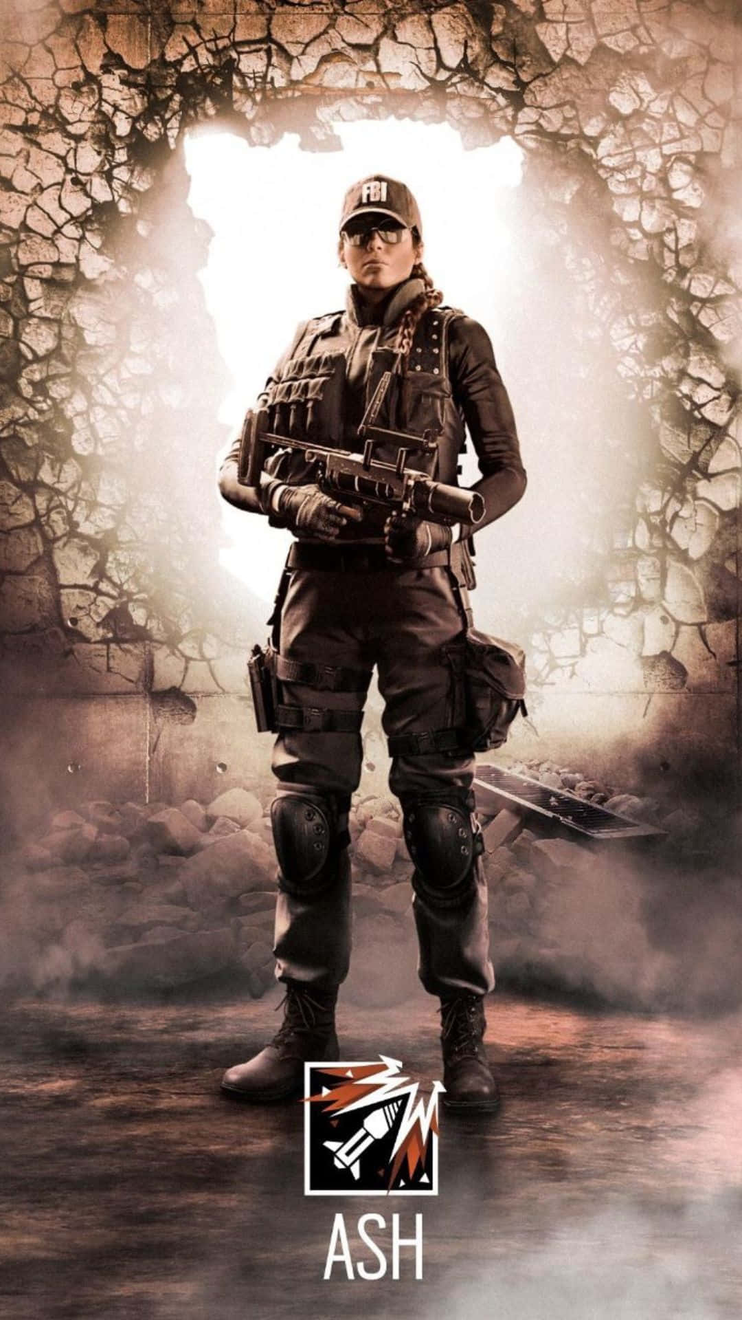 Rainbow Six Siege Operators, tactical soldier, shattered concrete archway, Full HD Phone Wallpaper