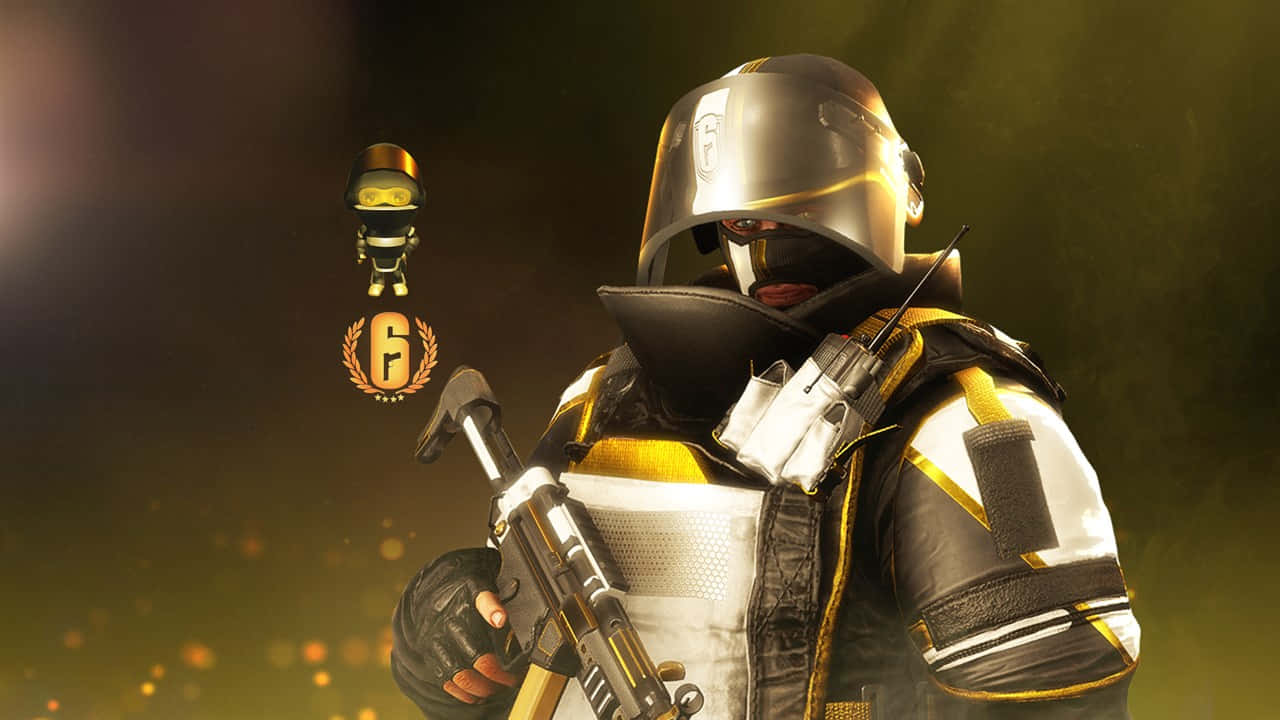 Rainbow Six Siege, Rook, gold and black tactical gear, HD Desktop Wallpaper