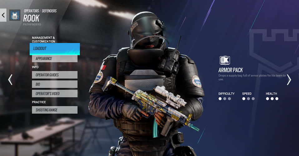 Rainbow Six Siege, Rook, assault rifle, SD Desktop Wallpaper