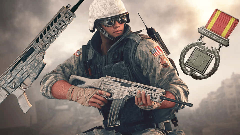 Thermite, Rainbow Six Siege, camouflage gear, SD Desktop Wallpaper