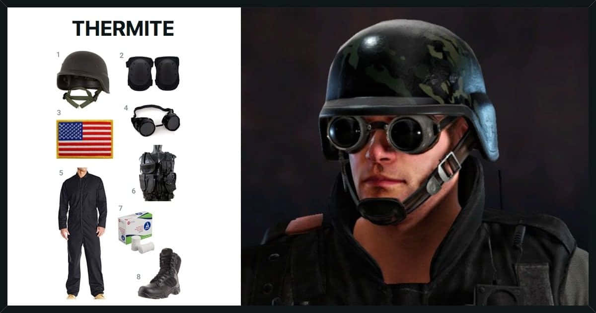 Rainbow Six Siege, Thermite, tactical gear, SD Desktop Wallpaper