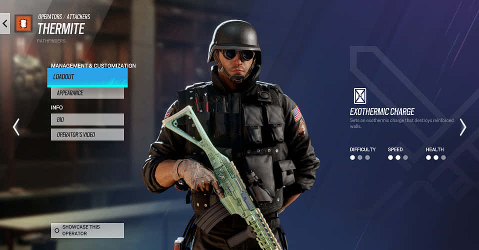 Rainbow Six Siege, Thermite, green rifle, SD Desktop Wallpaper