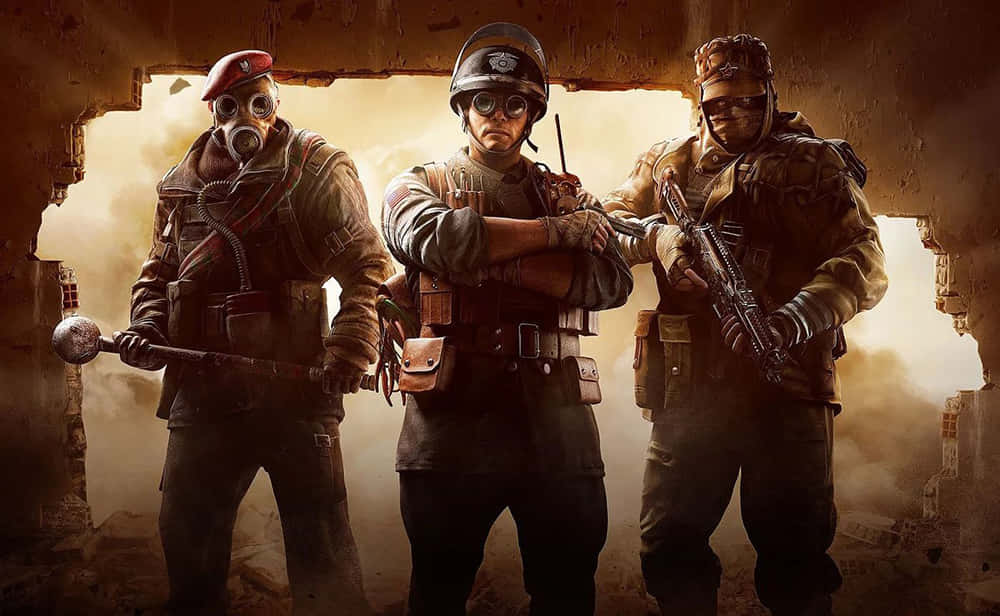 Rainbow Six Siege, Thermite, gas masks, SD Desktop Wallpaper
