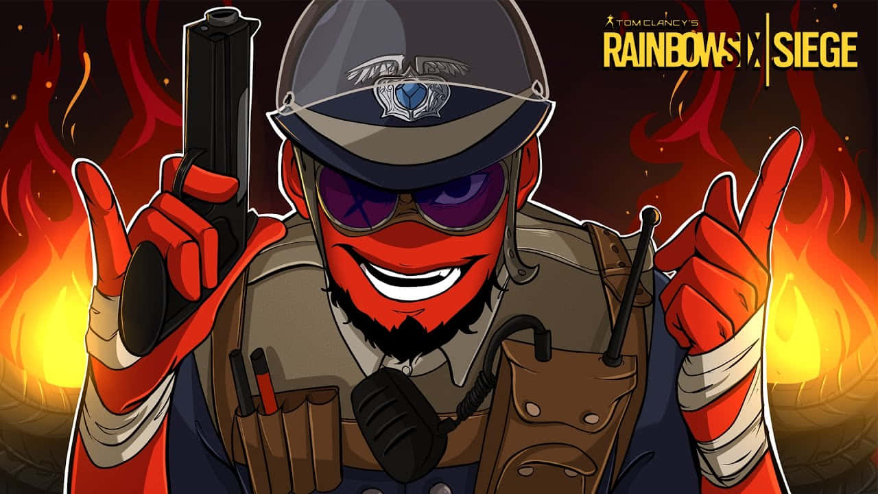 Rainbow Six Siege, Thermite, red-skinned, HD Desktop Wallpaper