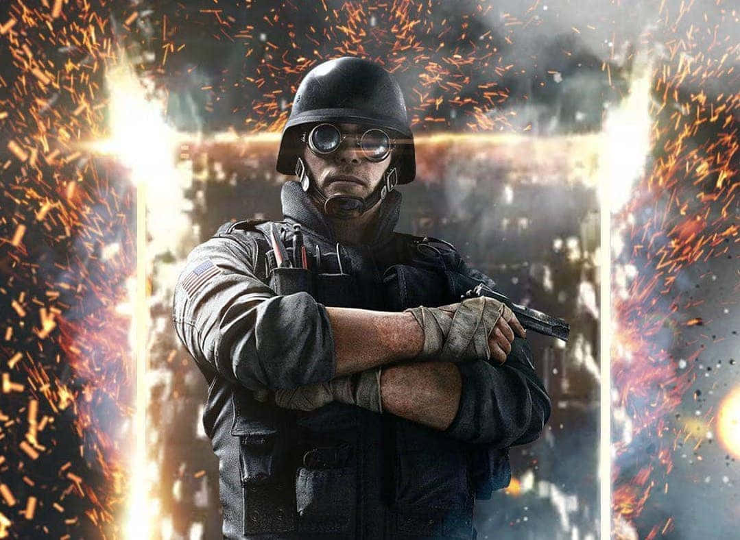 Thermite, Rainbow Six Siege, helmet, SD Desktop Wallpaper
