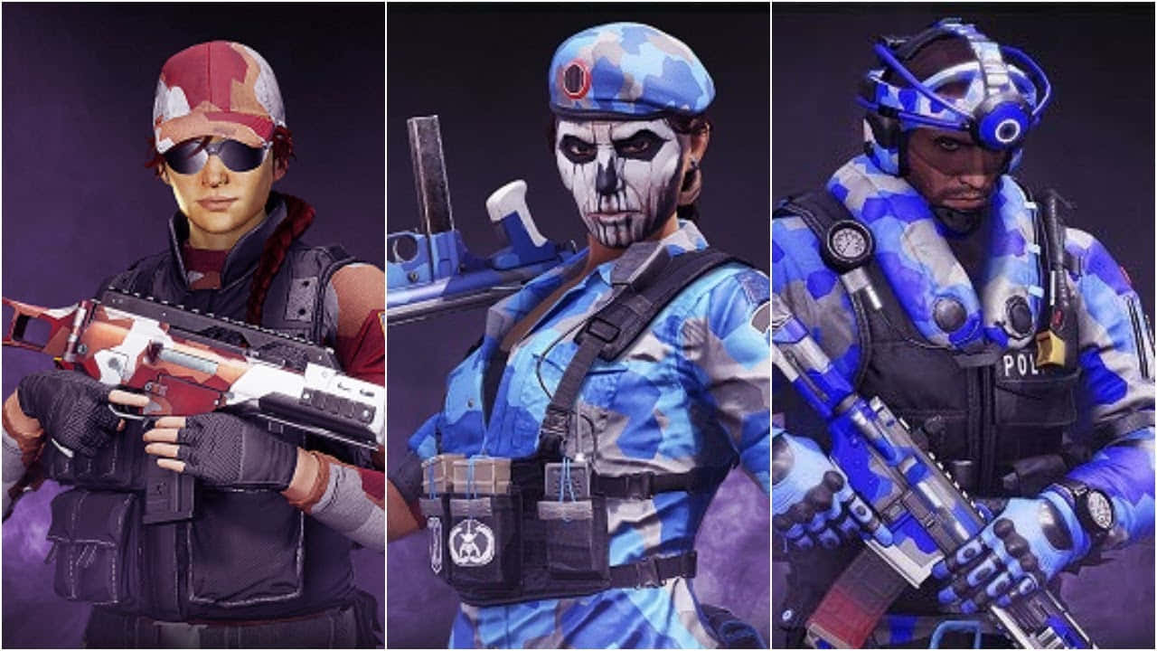 Rainbow Six Siege, Twitch, blue and red camouflage gear, HD Desktop Wallpaper