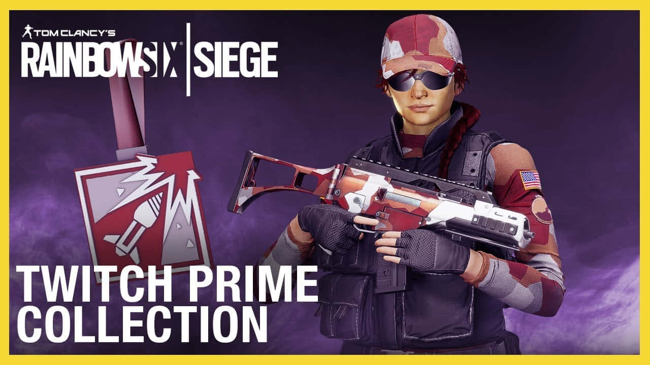 Rainbow Six Siege, Twitch, red camo gear, HD Desktop Wallpaper