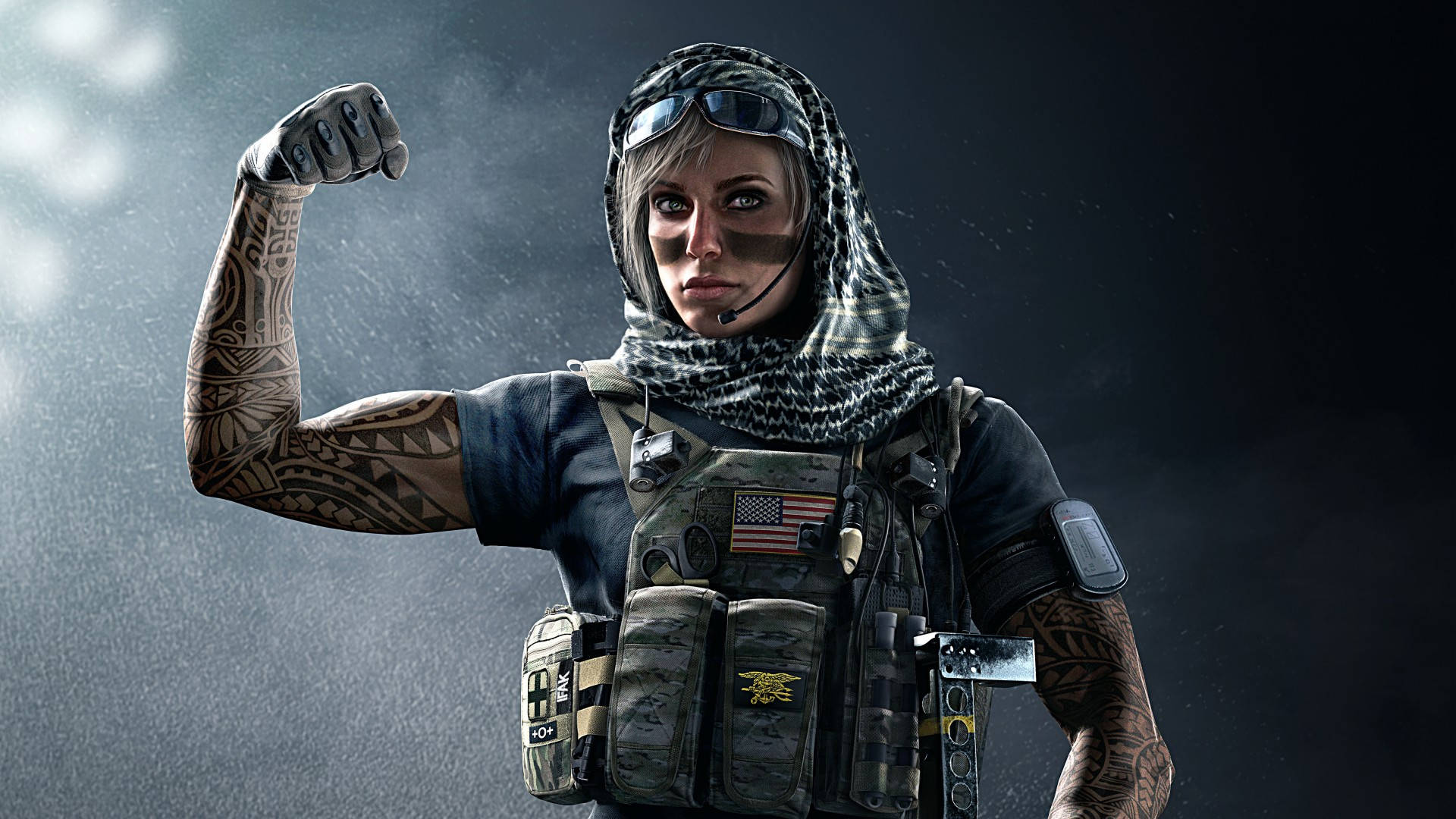 Rainbow Six Siege, Valkyrie, tactical gear, Full HD Desktop Wallpaper