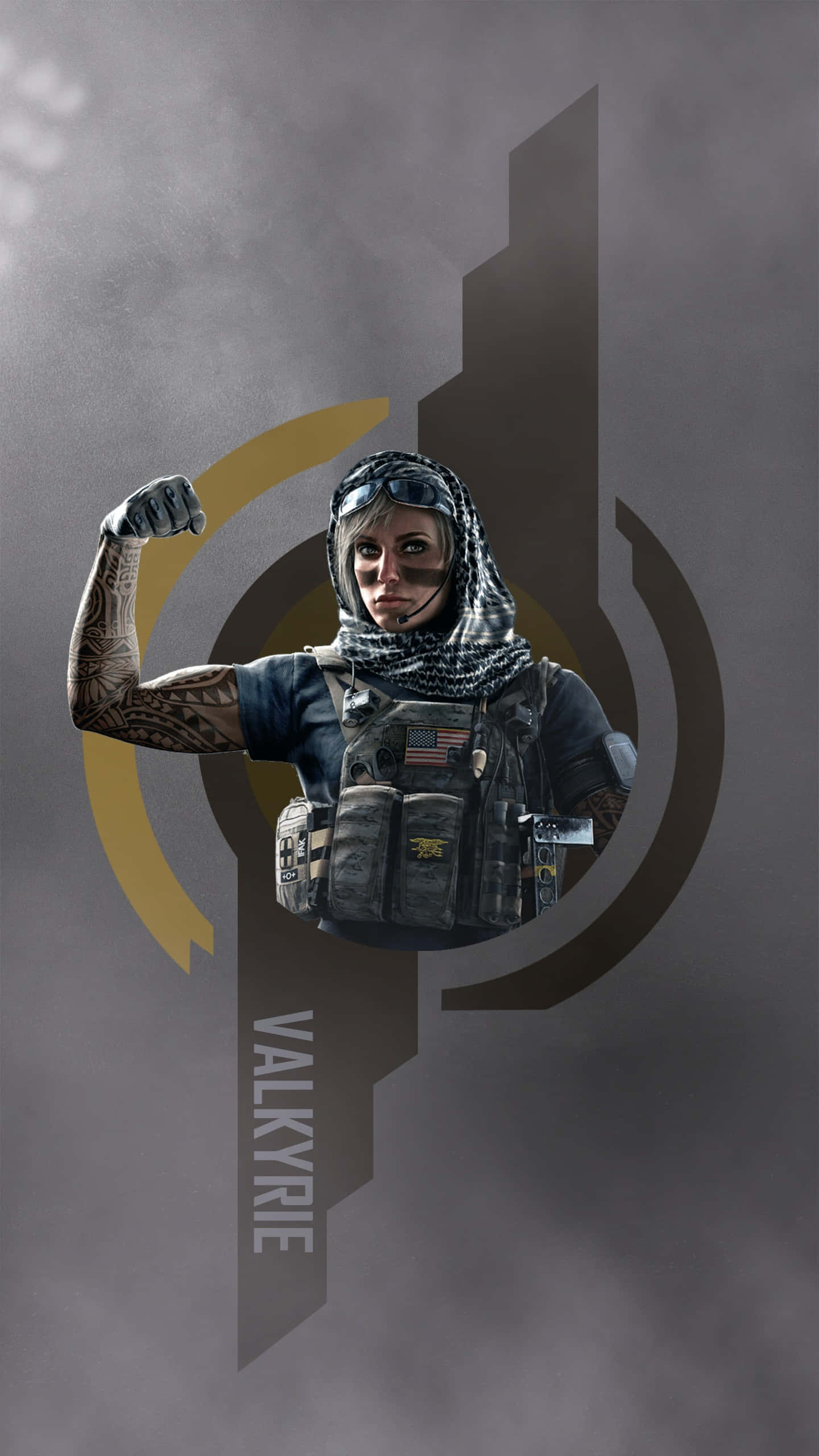 Rainbow Six Siege, Valkyrie, tactical gear, 2K Phone Wallpaper