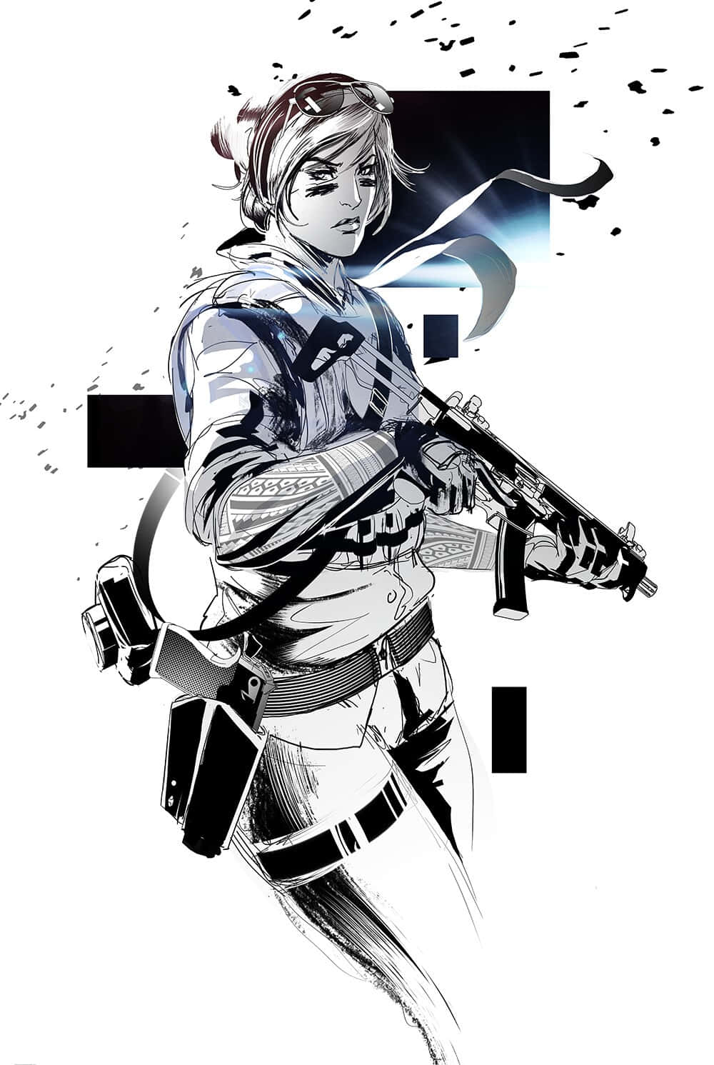 Rainbow Six Siege, Valkyrie, anime-style female soldier, HD Phone Wallpaper