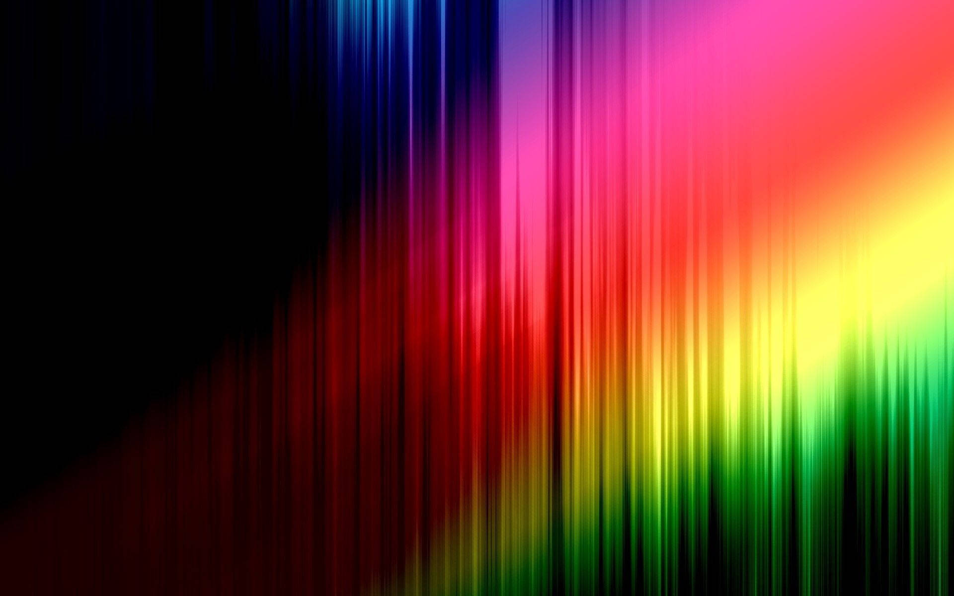 rainbow light, vertical lines, dynamic digital gradient, Full HD Desktop Wallpaper