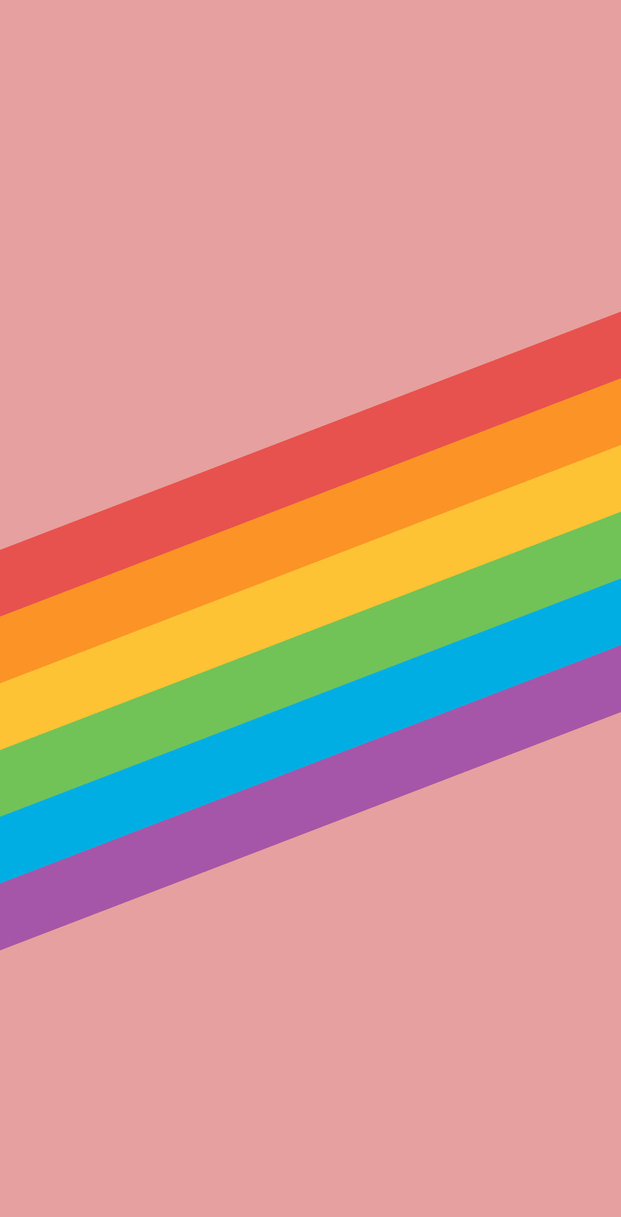 rainbow stripe pattern, vivid colors, soft pink background, Full HD Phone Wallpaper