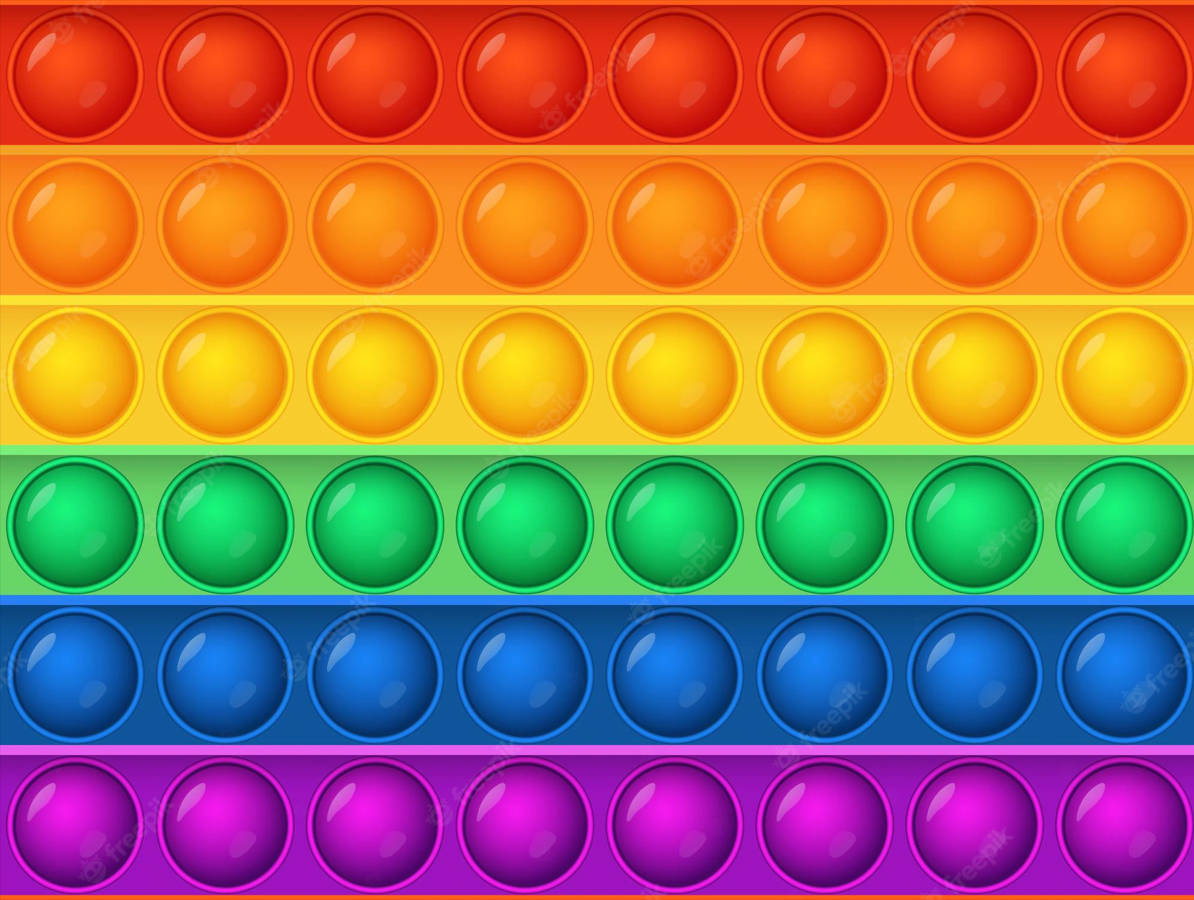 Pop It, rainbow, fidget toy, SD Desktop Wallpaper