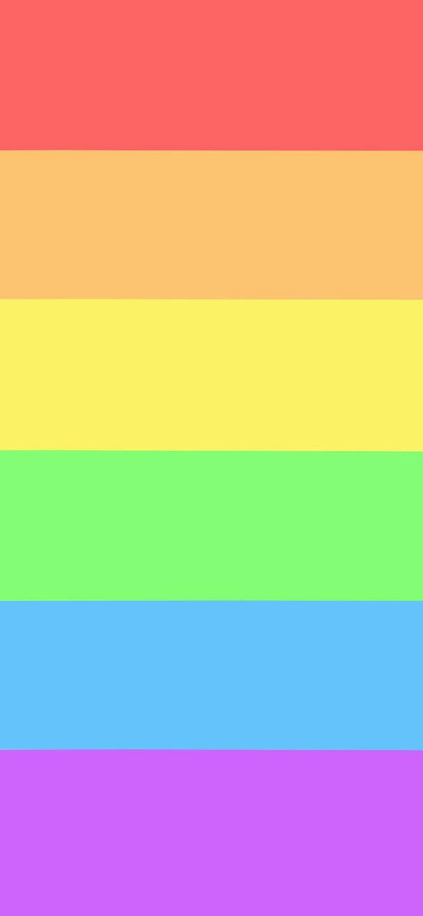 pastel rainbow, coral yellow, green, HD Phone Wallpaper
